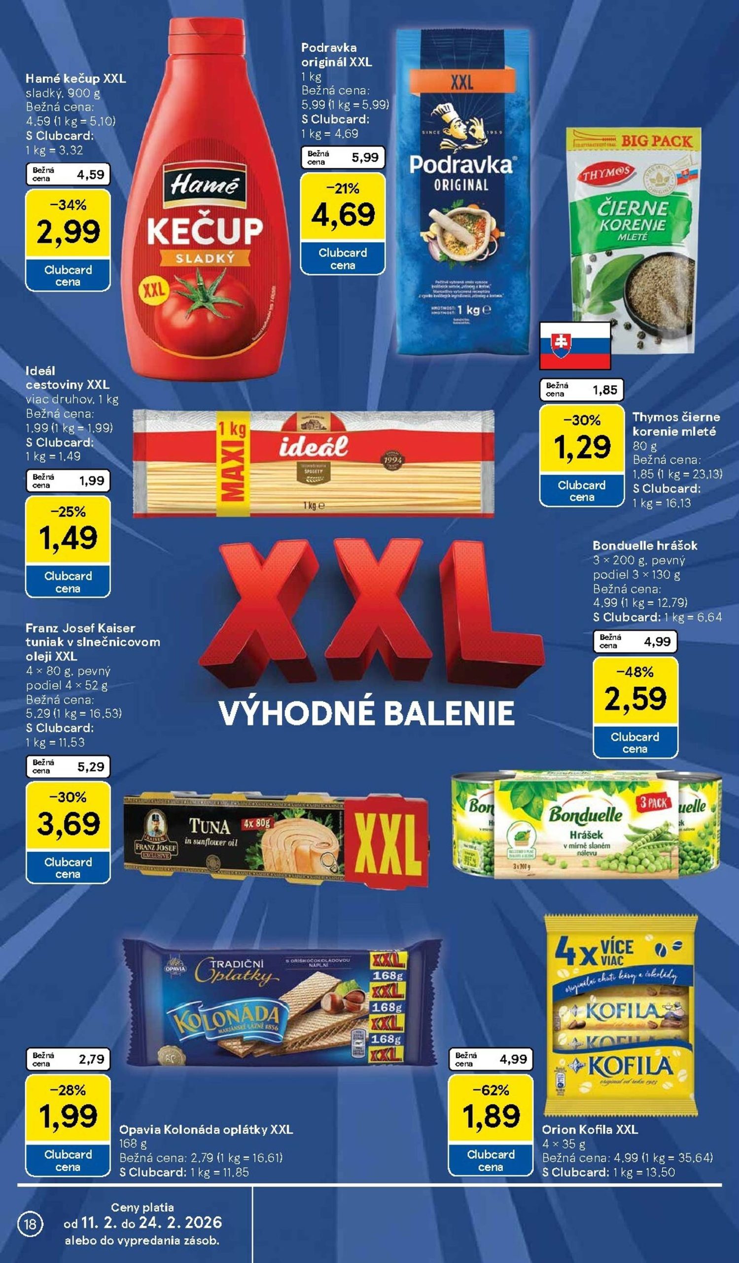 Page 18 of Aktuálny tesco leták platný od stredy 11.02 do 17.02