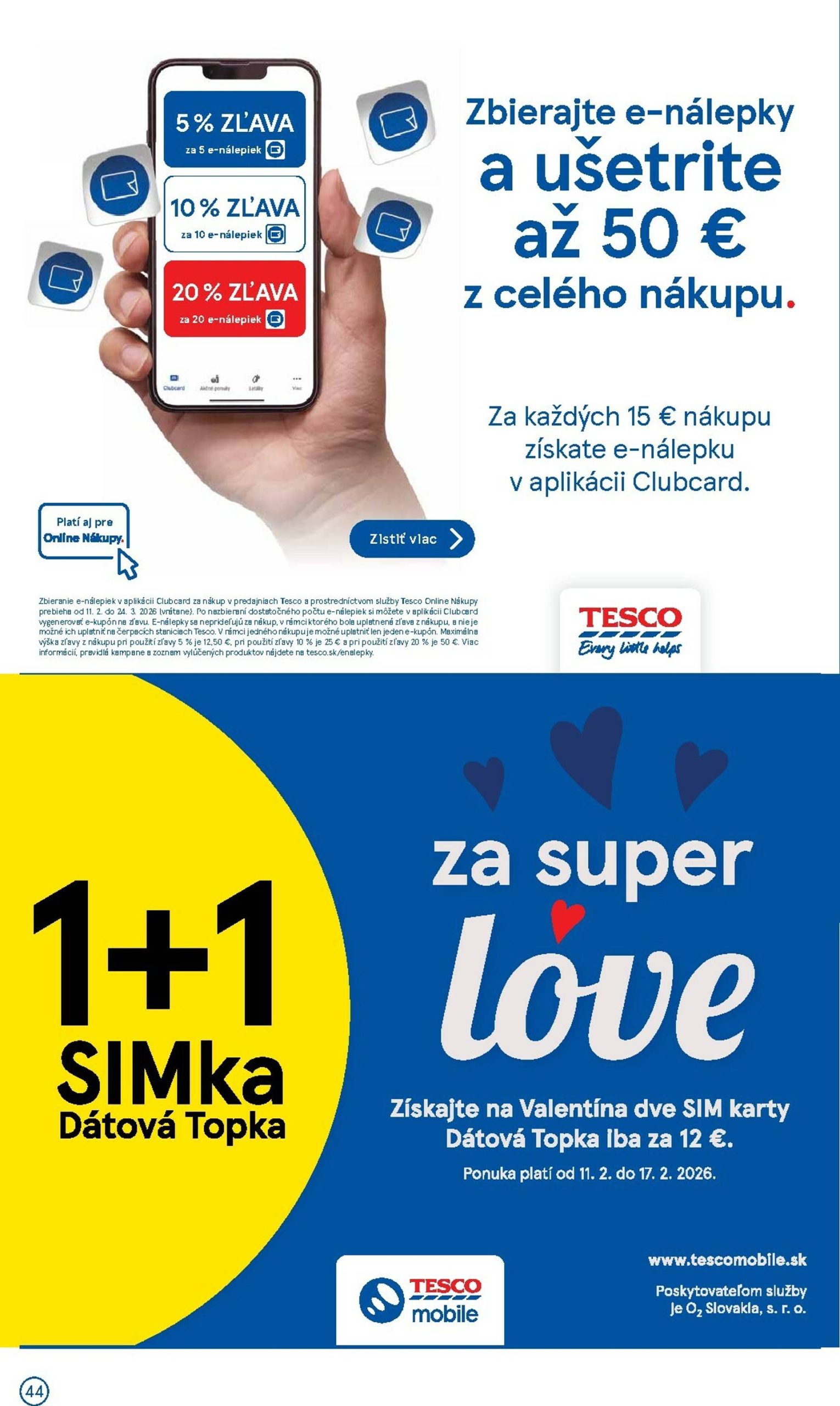 Page 44 of Aktuálny tesco leták platný od stredy 11.02 do 17.02