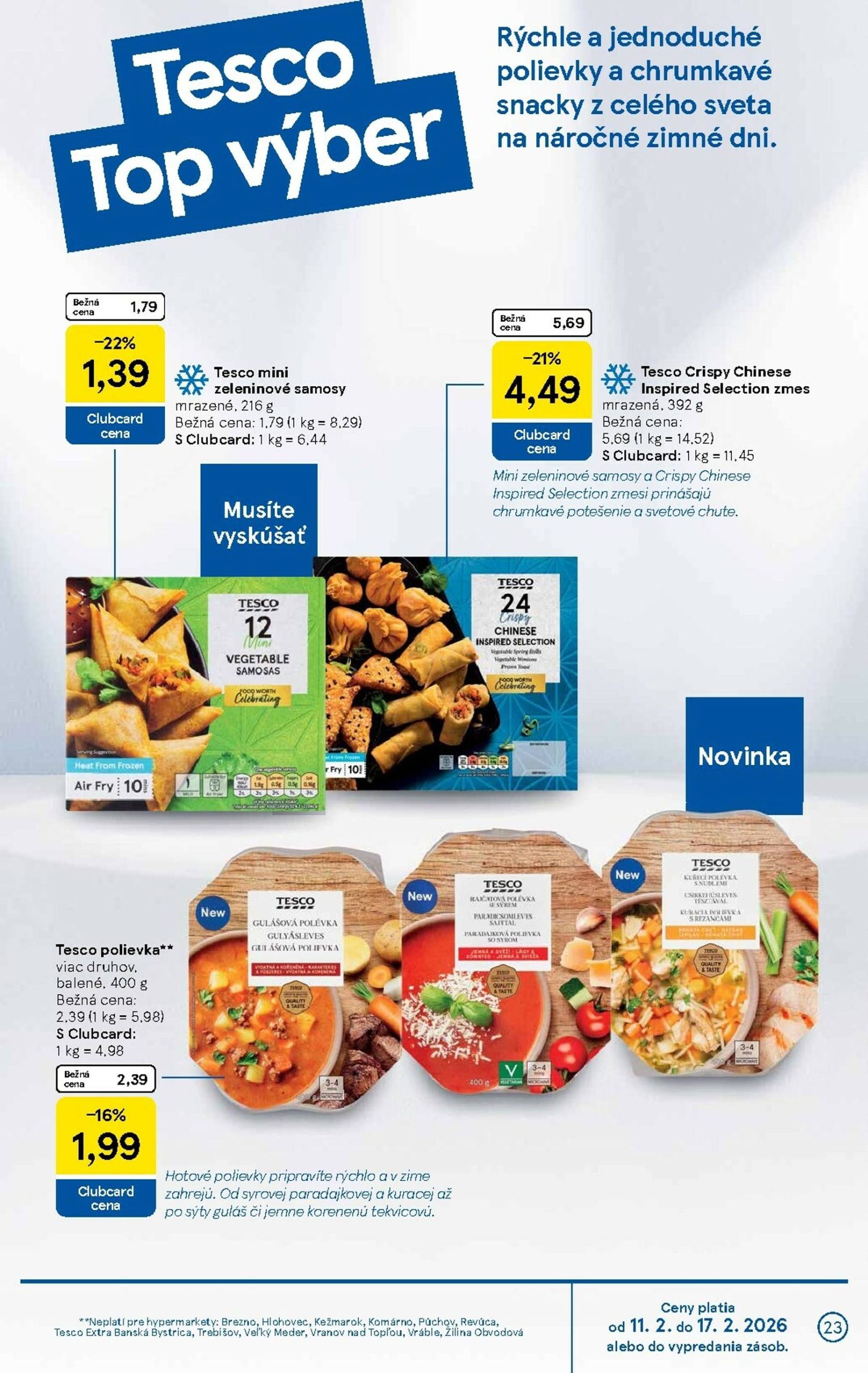 Page 23 of Aktuálny tesco leták platný od stredy 11.02 do 17.02