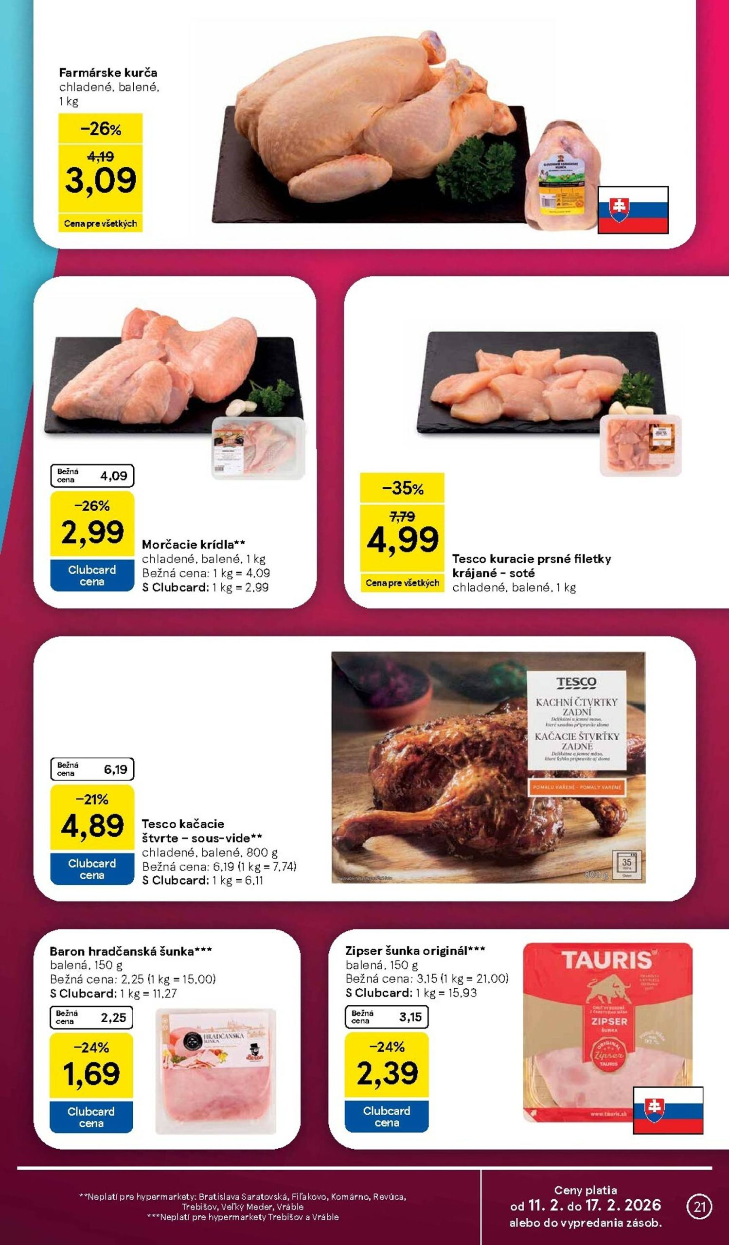 Page 21 of Aktuálny tesco leták platný od stredy 11.02 do 17.02