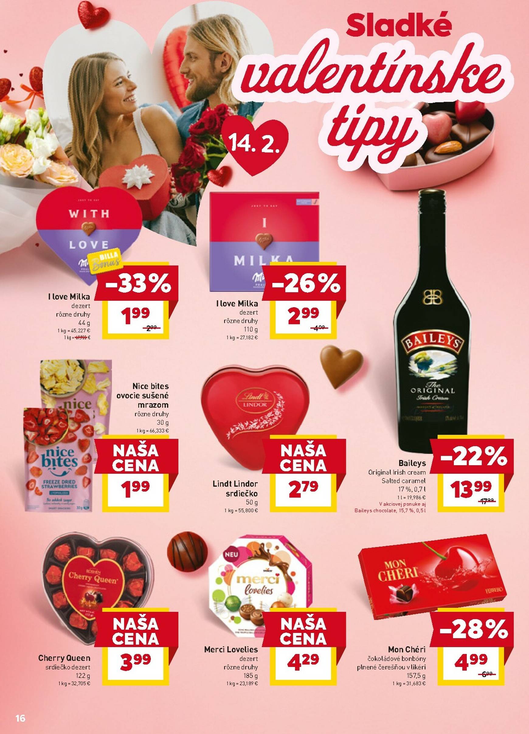 Page 16 of Aktuálny billa leták platný od stredy 11.02 do 17.02