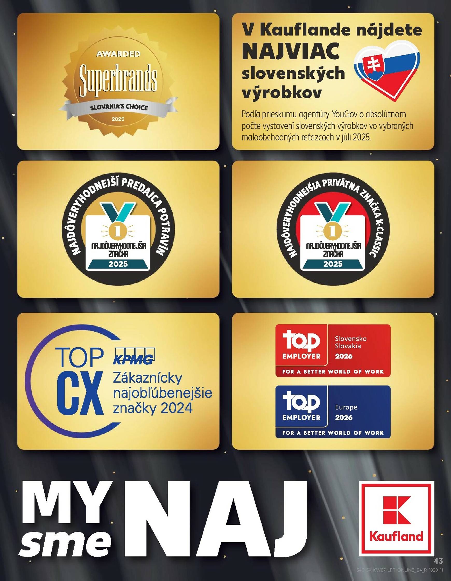 Page 43 of Aktuálny kaufland leták platný od štvrtka 12.02 do 18.02