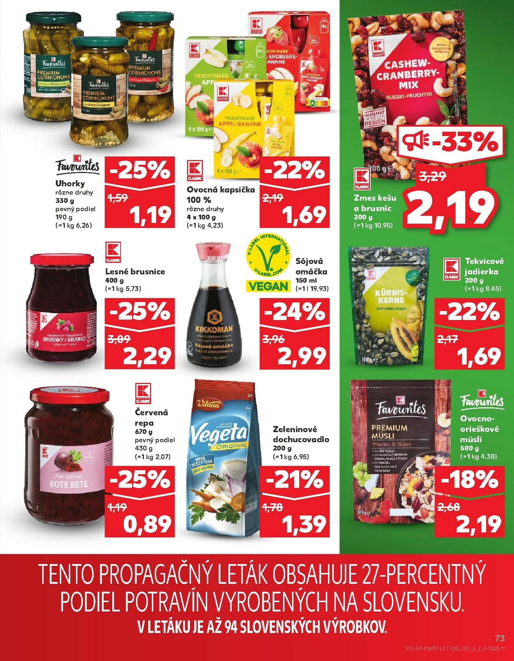 Page 73 of Aktuálny kaufland leták platný od štvrtka 12.02 do 18.02