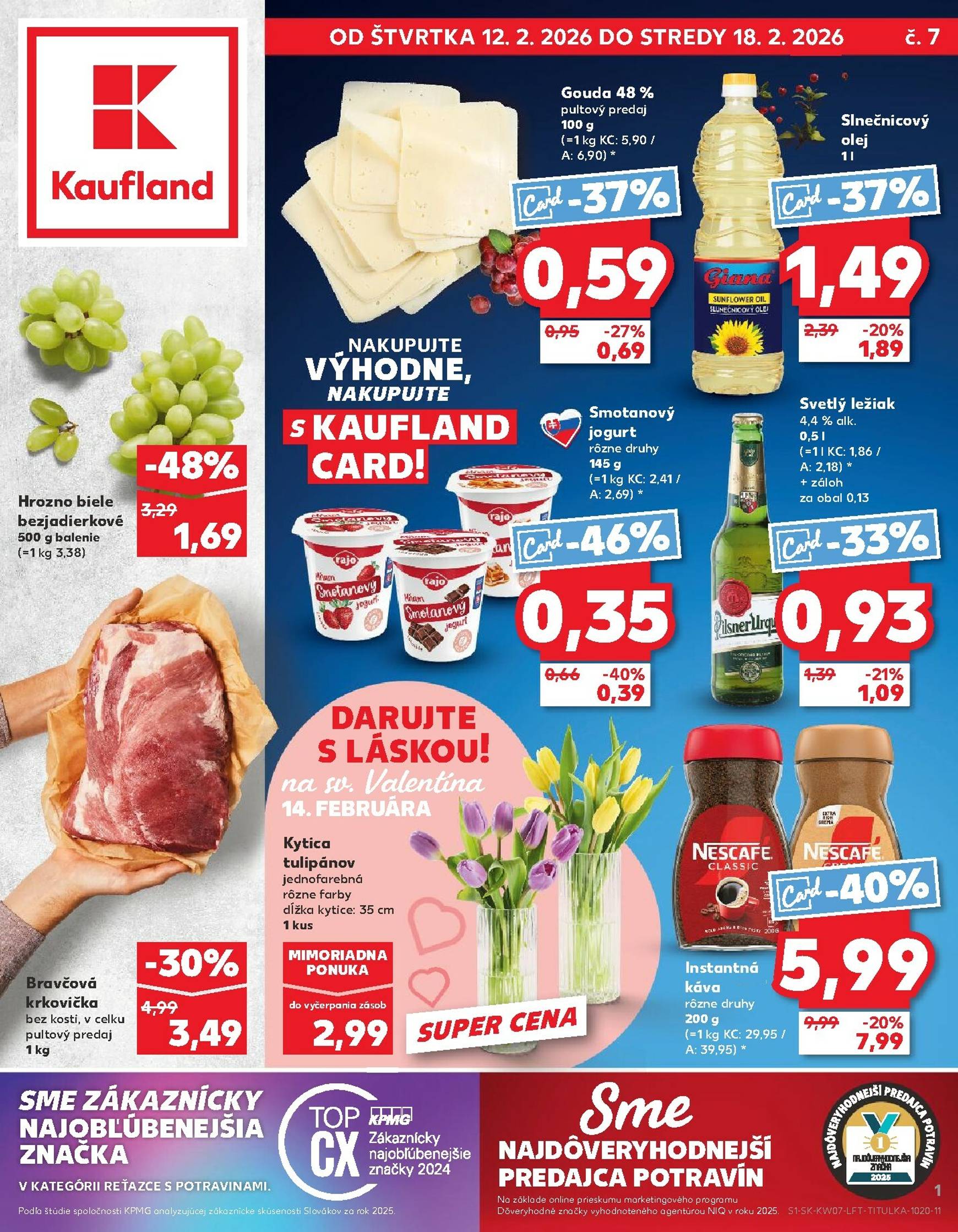 Page 1 of Aktuálny kaufland leták platný od štvrtka 12.02 do 18.02