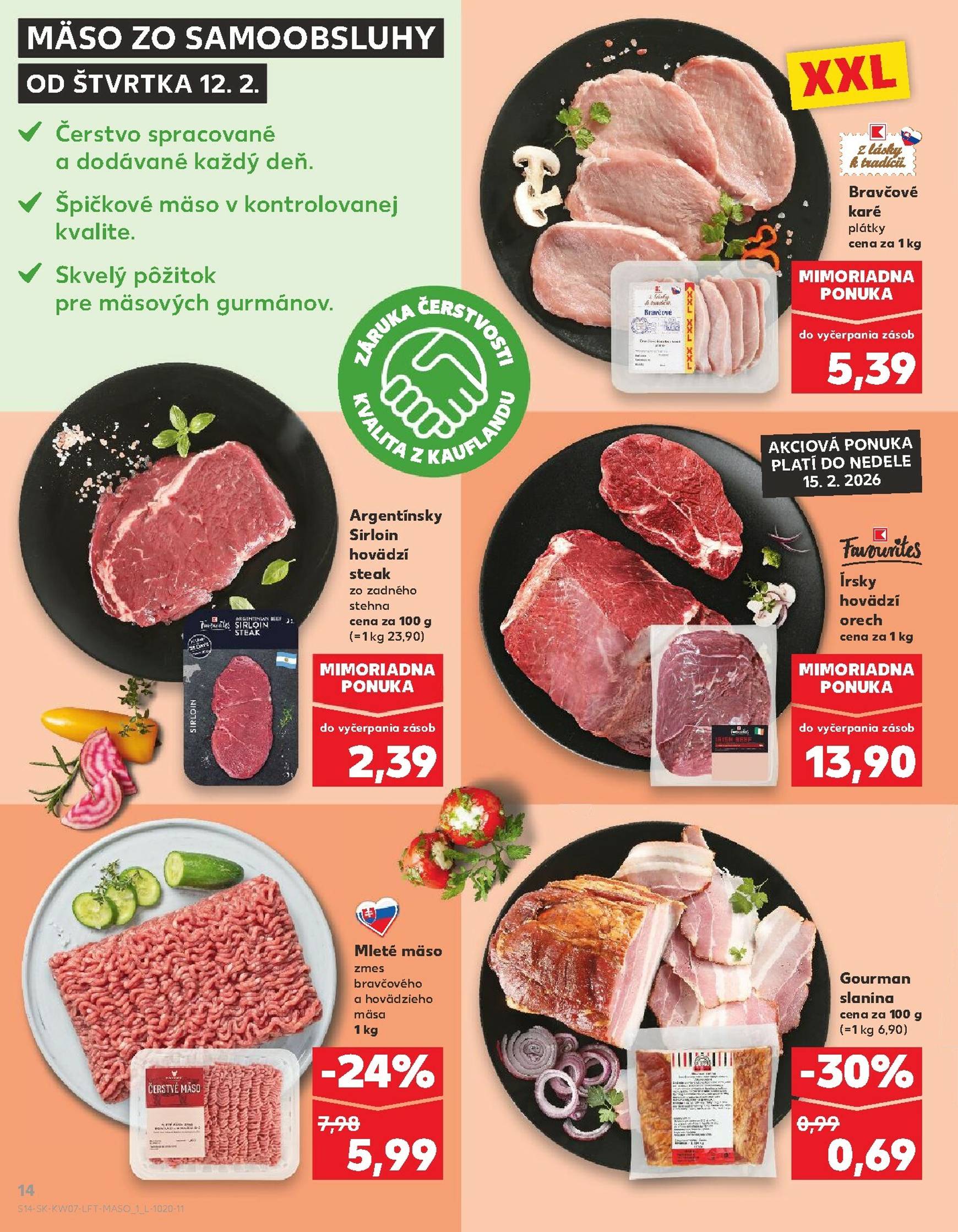 Page 14 of Aktuálny kaufland leták platný od štvrtka 12.02 do 18.02