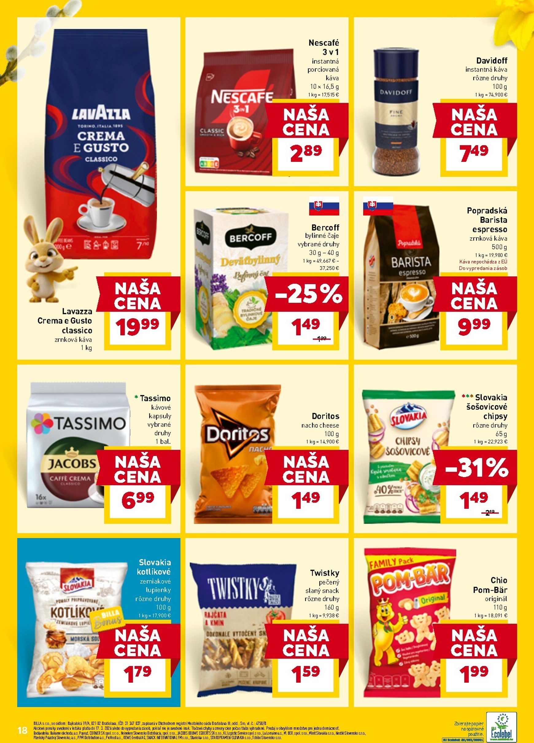 Page 20 of Aktuálny billa leták platný od stredy 11.03 do 17.03