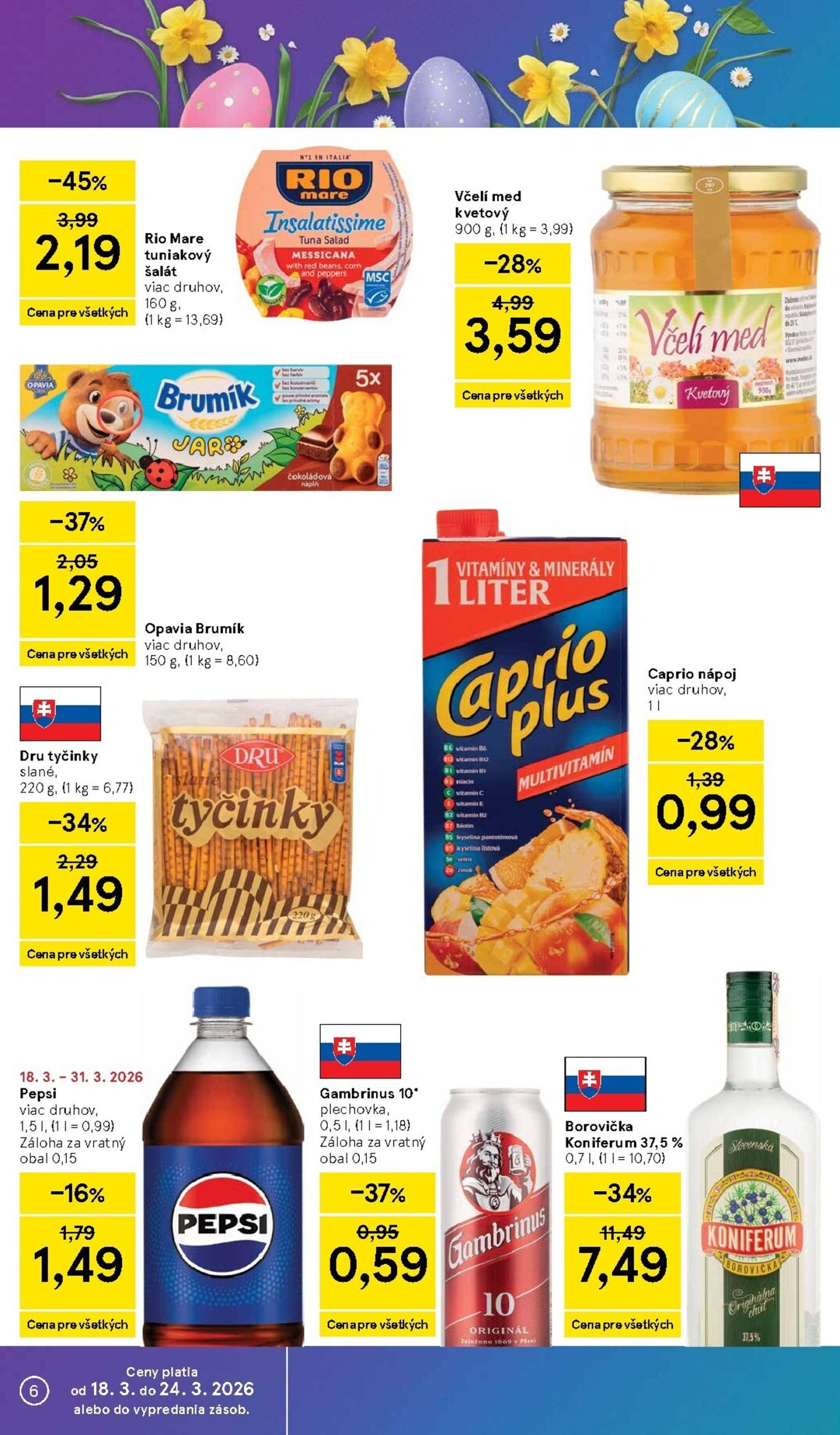 Page 6 of Aktuálny tesco leták platný od stredy 18.03 do 24.03
