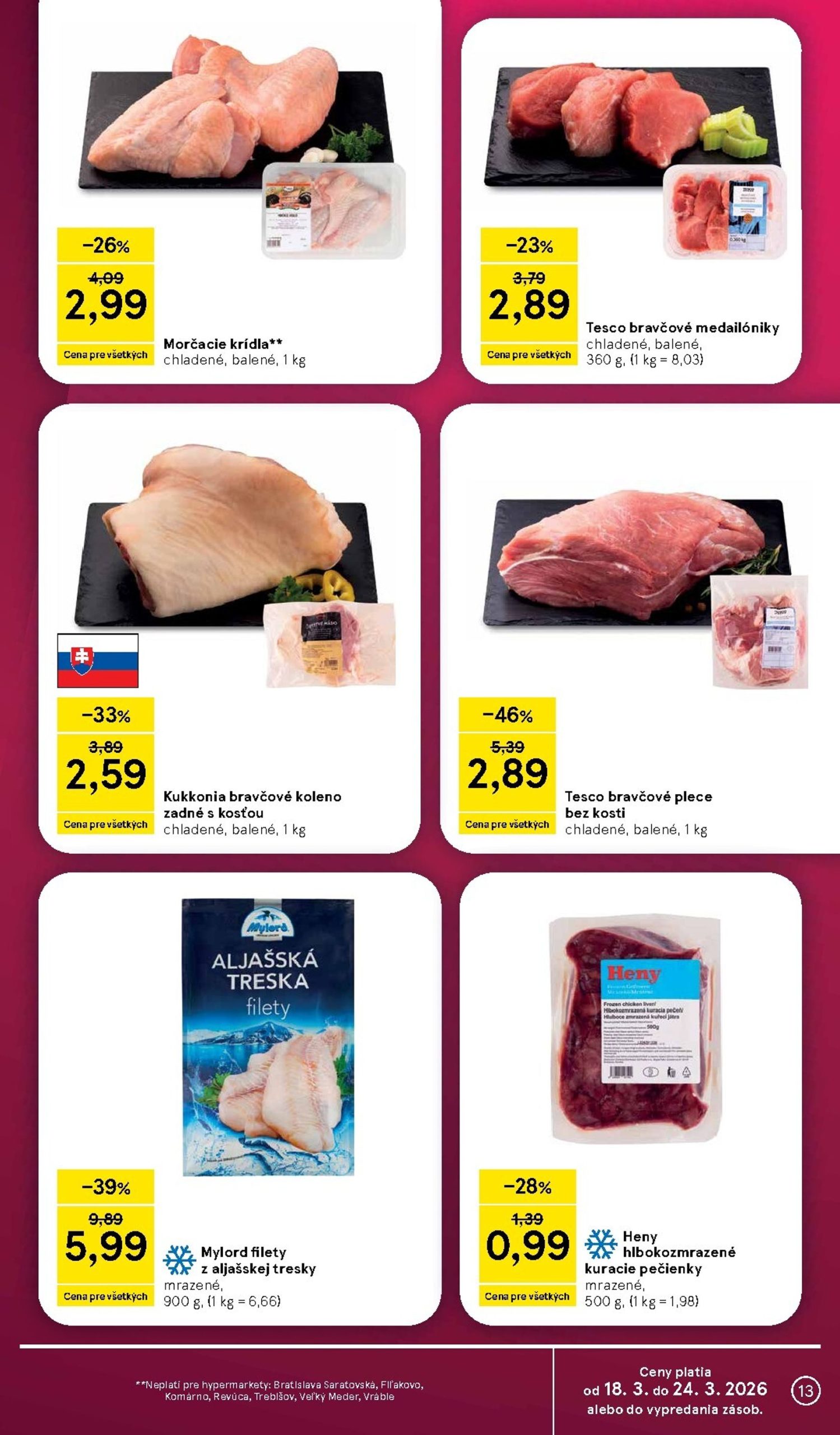 Page 13 of Aktuálny tesco leták platný od stredy 18.03 do 24.03