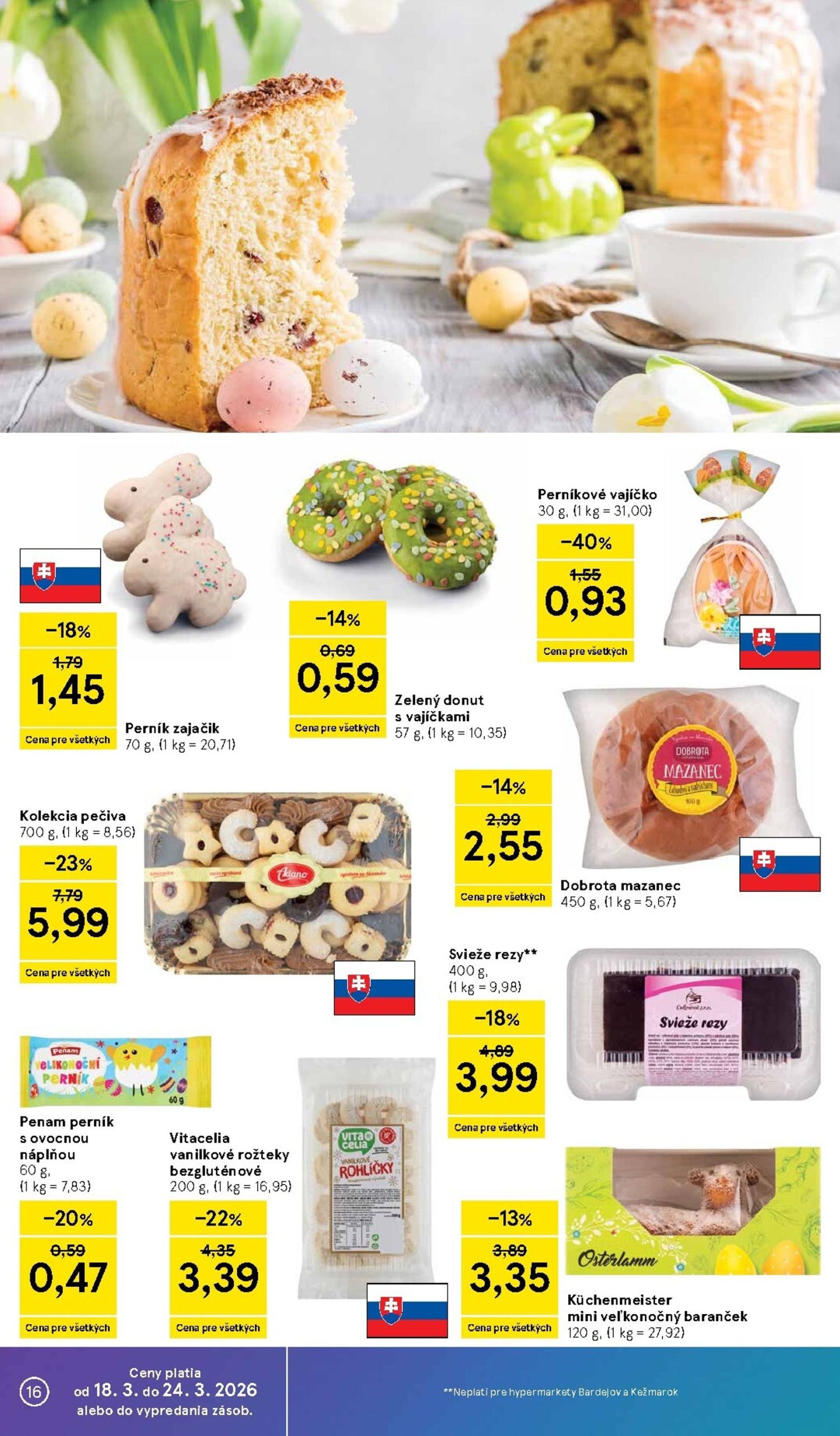 Page 16 of Aktuálny tesco leták platný od stredy 18.03 do 24.03