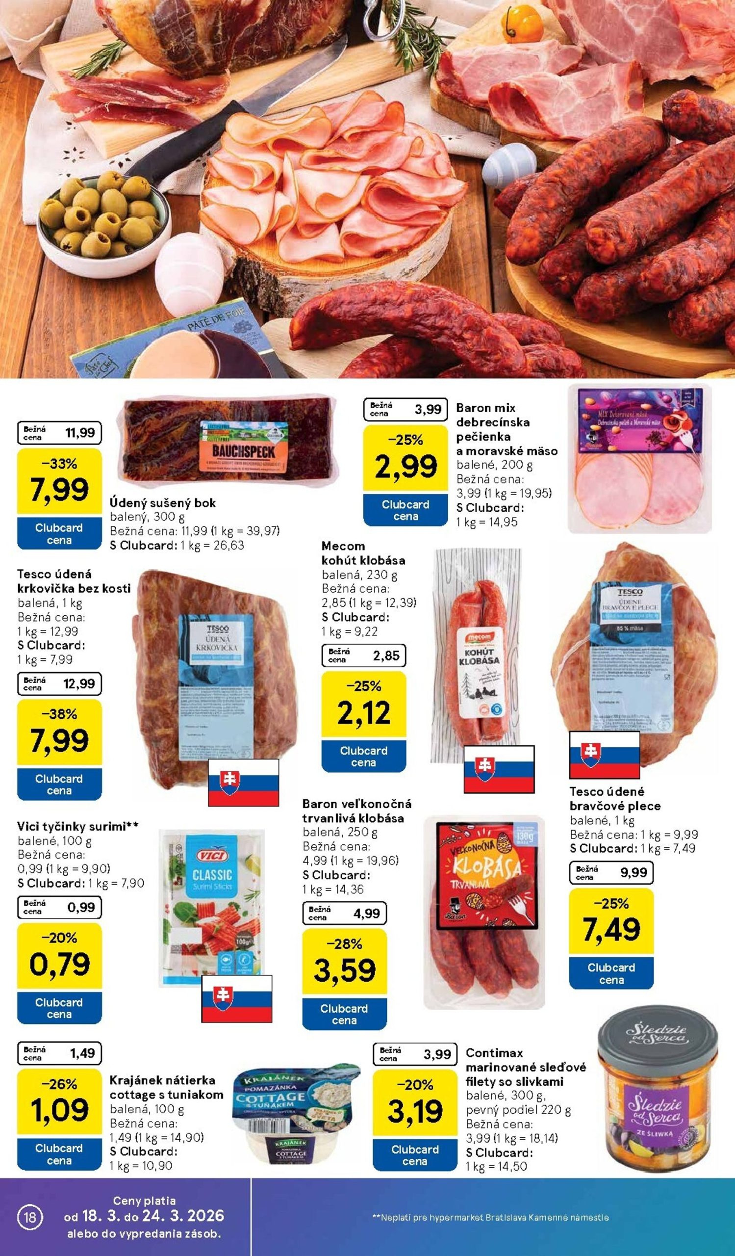 Page 18 of Aktuálny tesco leták platný od stredy 18.03 do 24.03