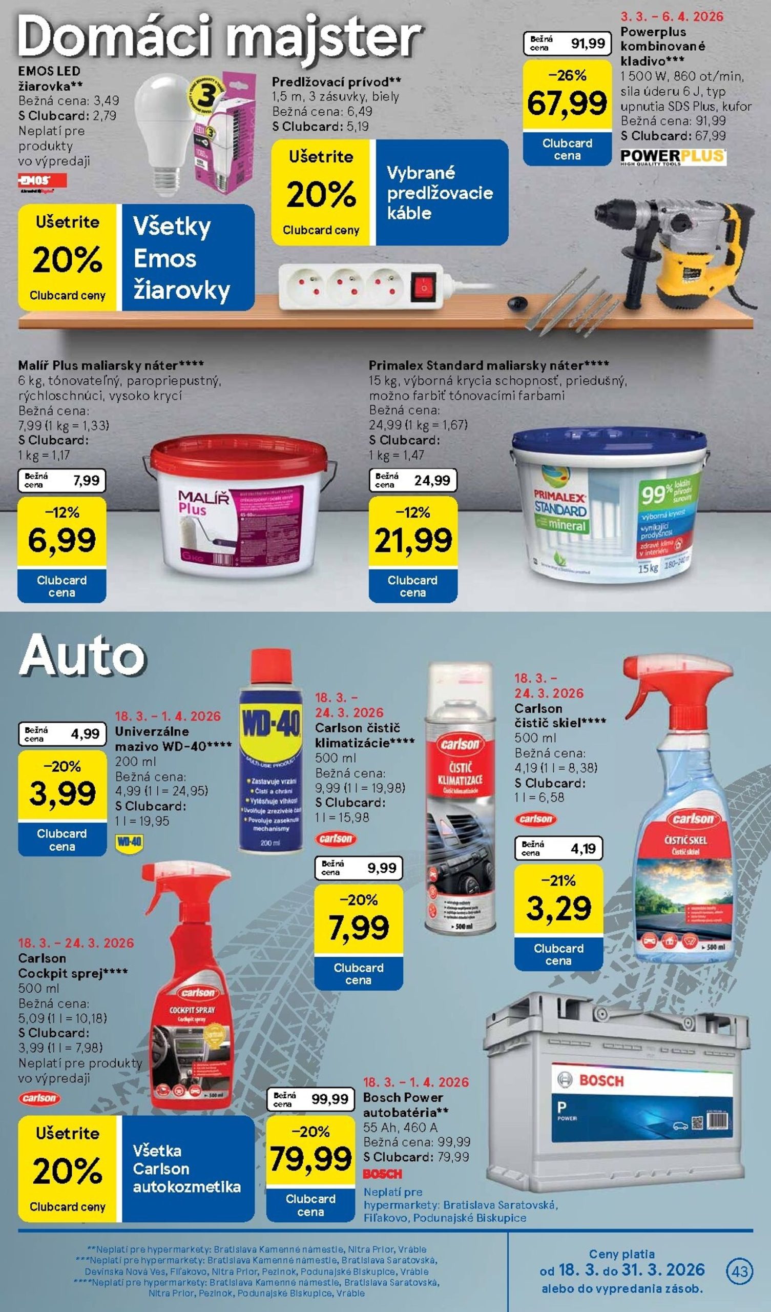 Page 43 of Aktuálny tesco leták platný od stredy 18.03 do 24.03