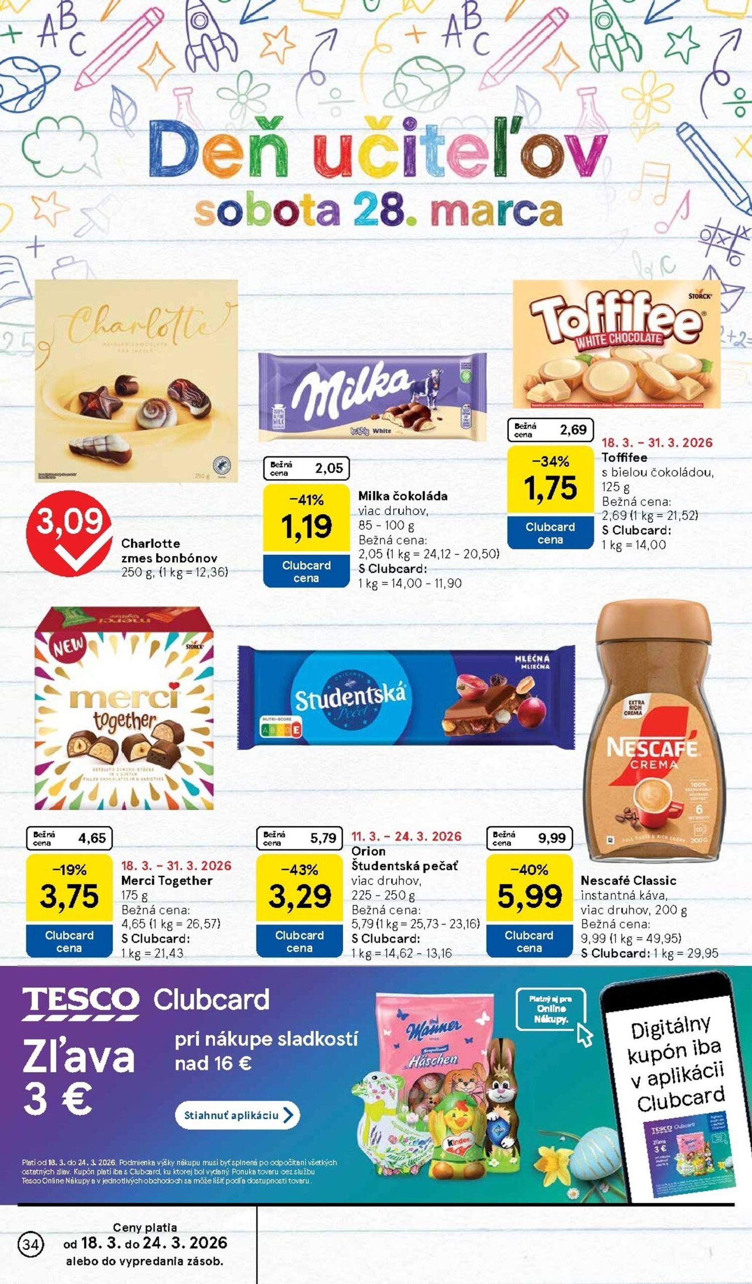 Page 34 of Aktuálny tesco leták platný od stredy 18.03 do 24.03