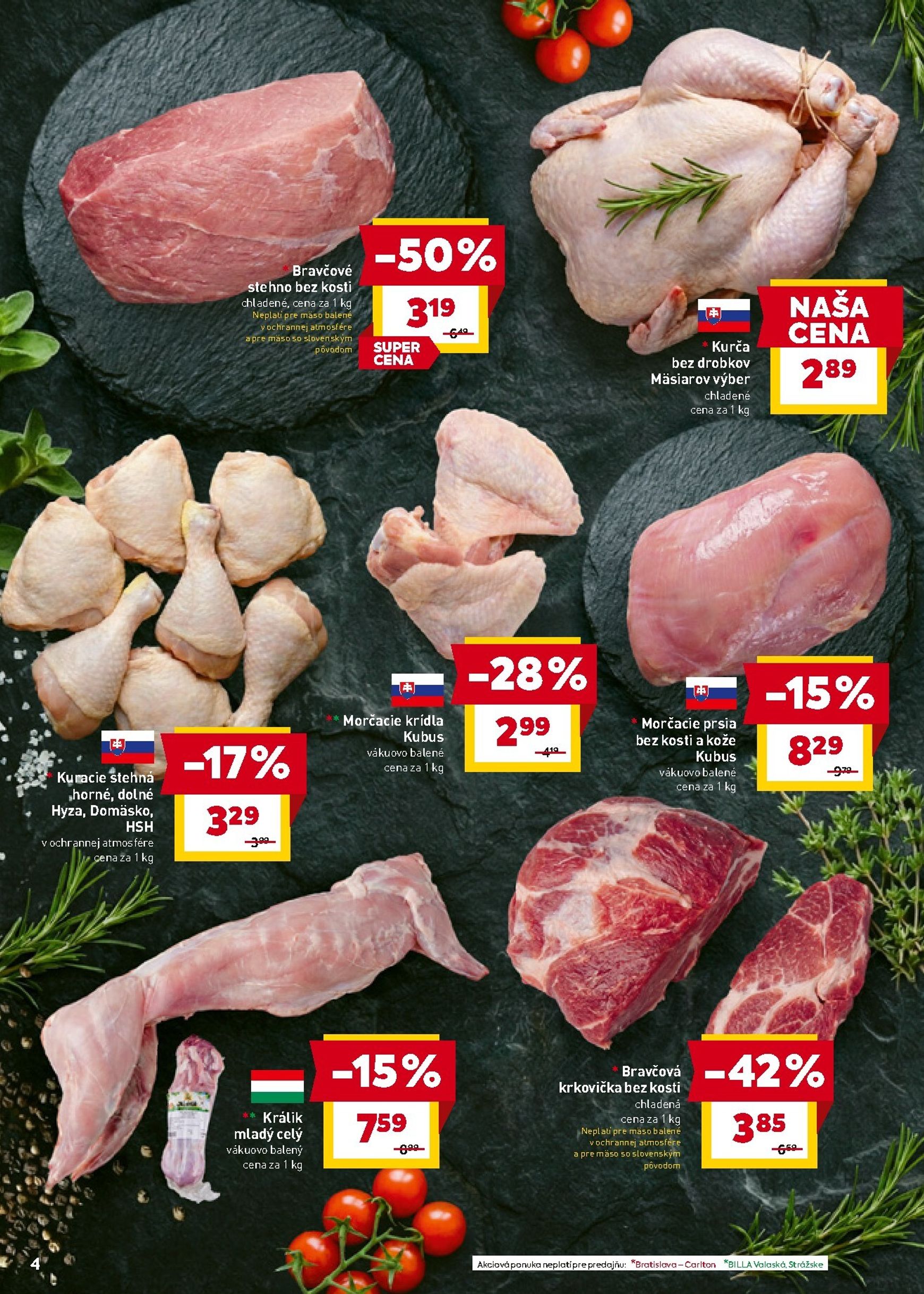 Page 4 of Aktuálny billa leták platný od stredy 18.03 do 24.03
