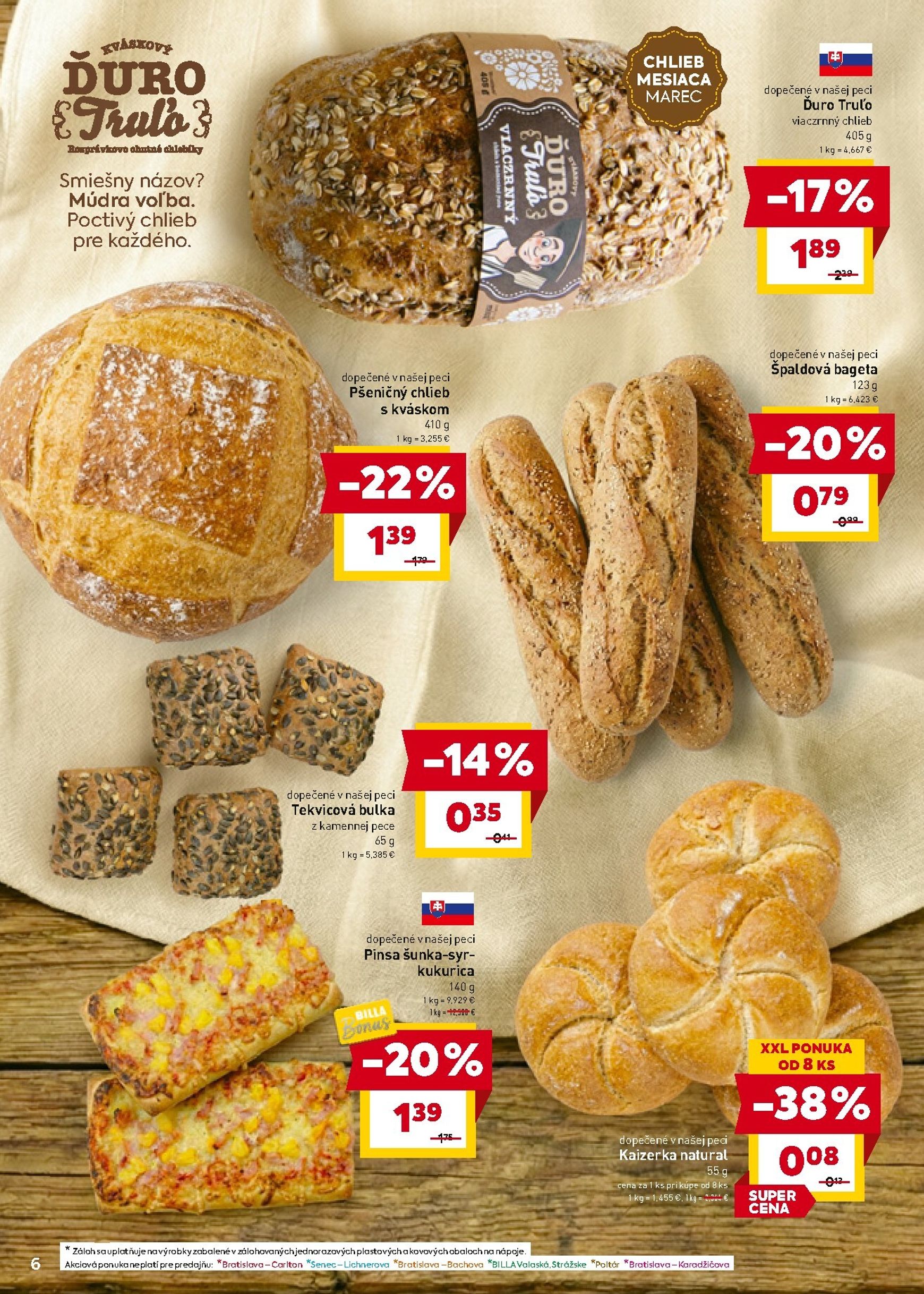 Page 6 of Aktuálny billa leták platný od stredy 18.03 do 24.03