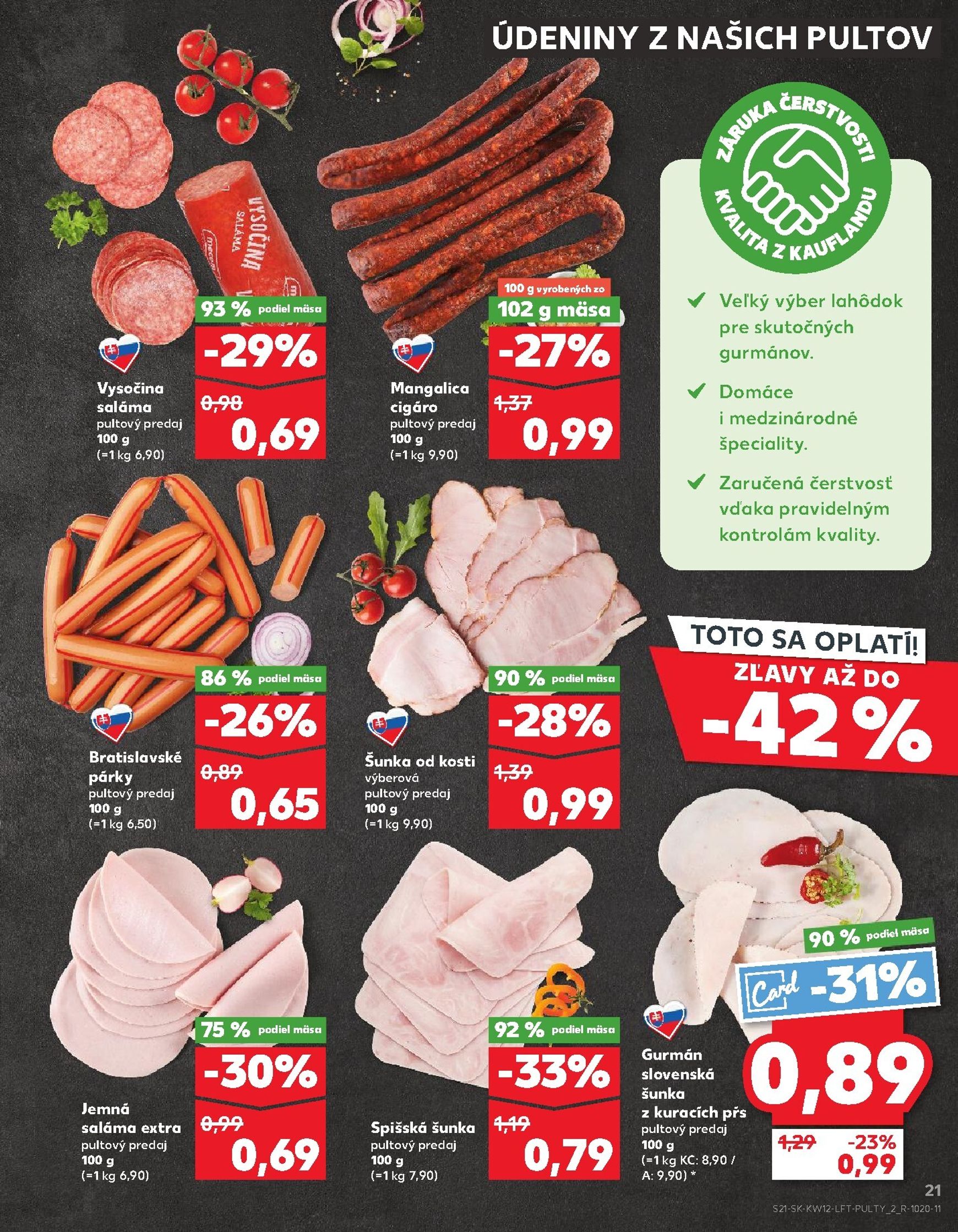 Page 21 of Aktuálny kaufland leták platný od štvrtka 19.03 do 25.03