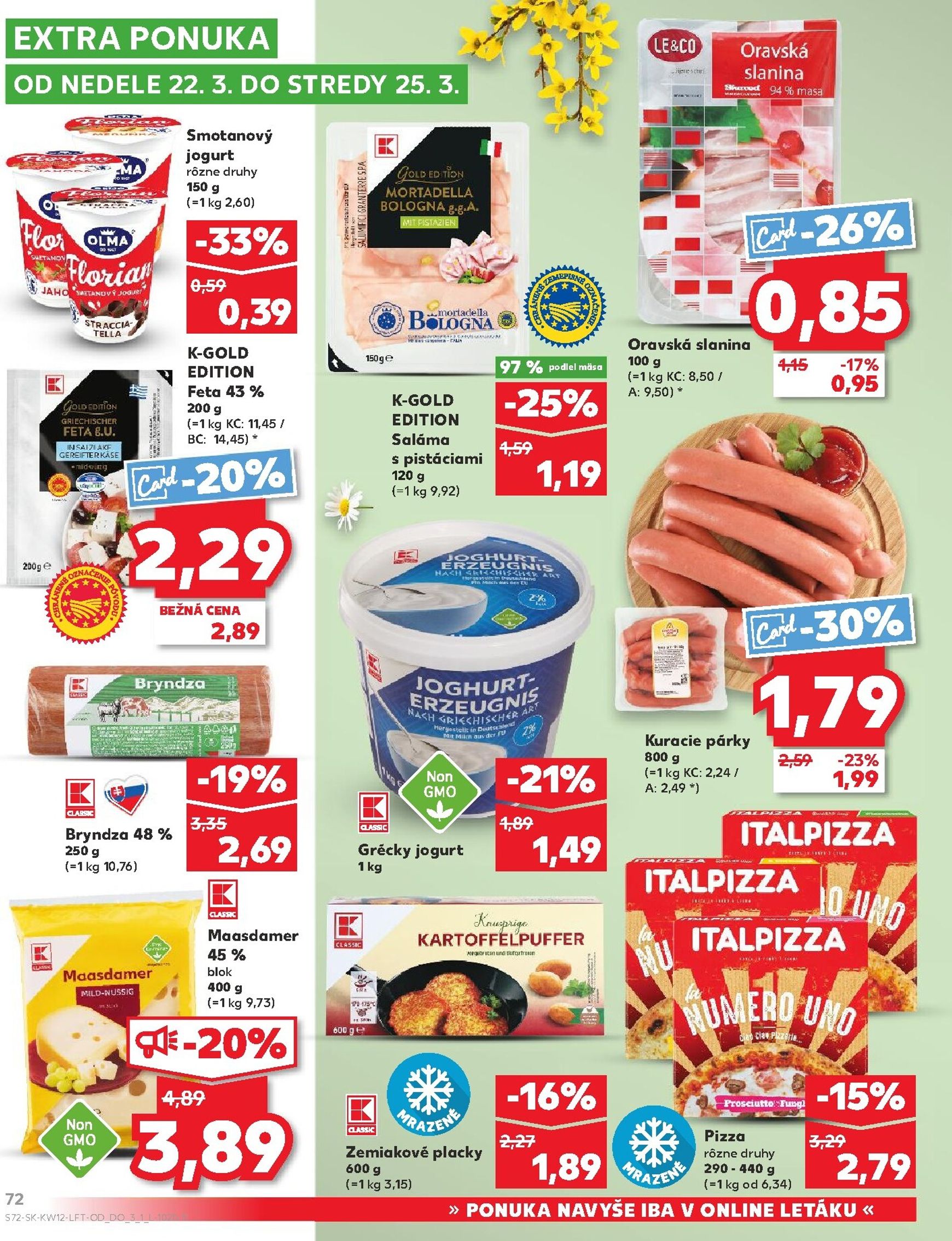 Page 72 of Aktuálny kaufland leták platný od štvrtka 19.03 do 25.03