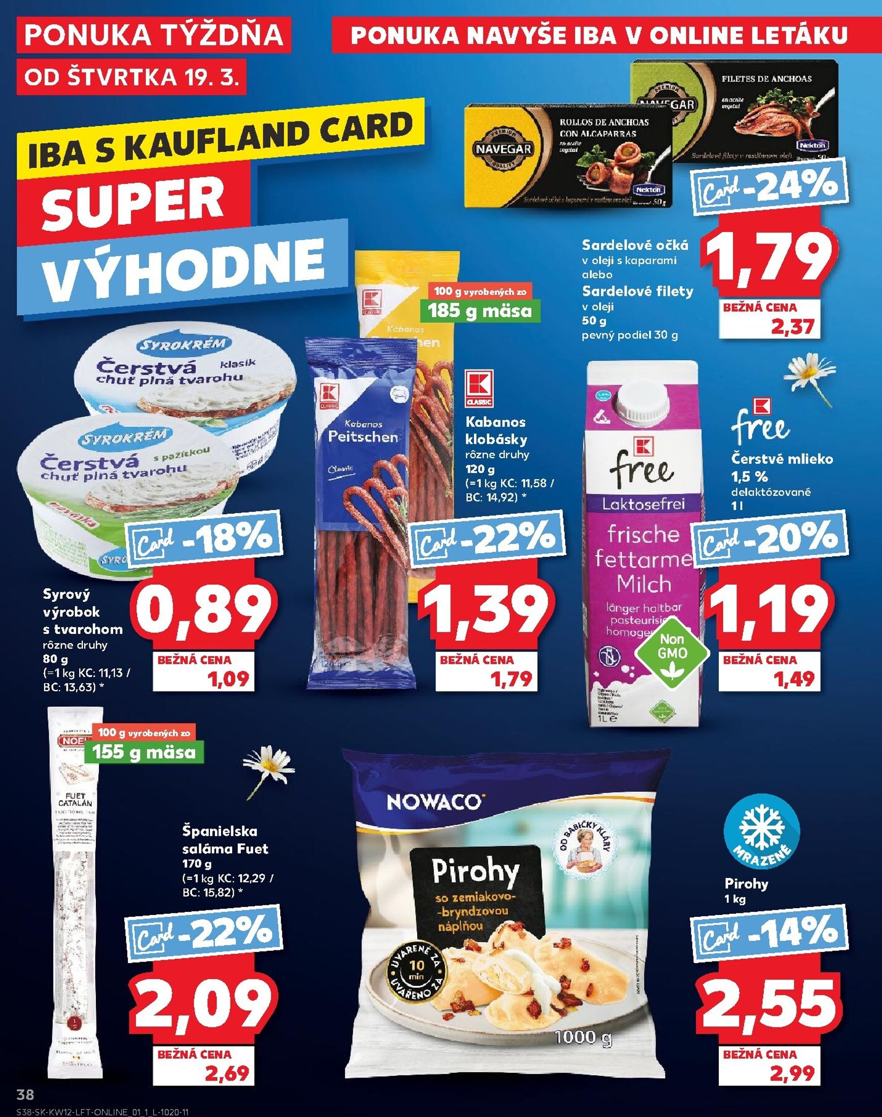 Page 38 of Aktuálny kaufland leták platný od štvrtka 19.03 do 25.03