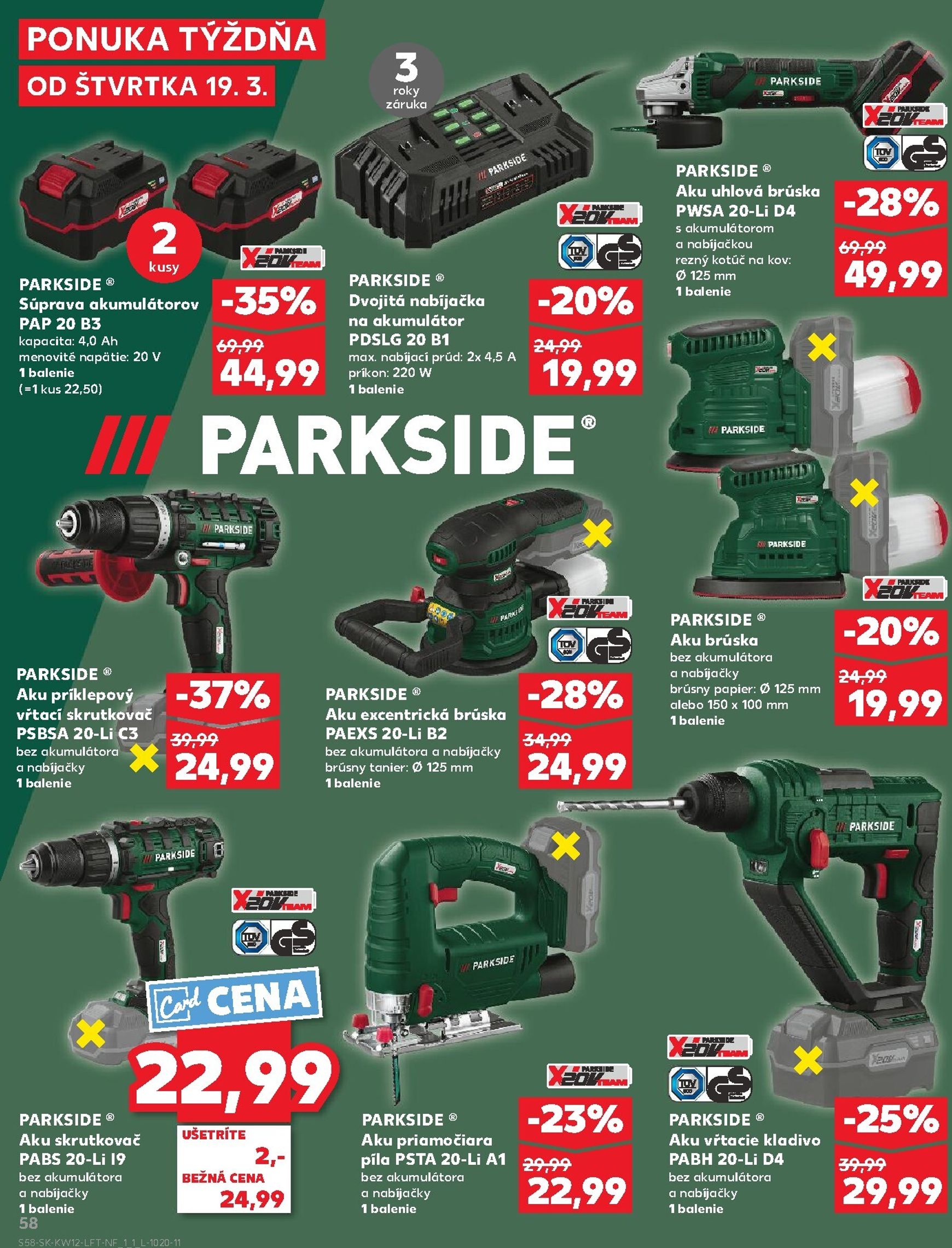 Page 58 of Aktuálny kaufland leták platný od štvrtka 19.03 do 25.03