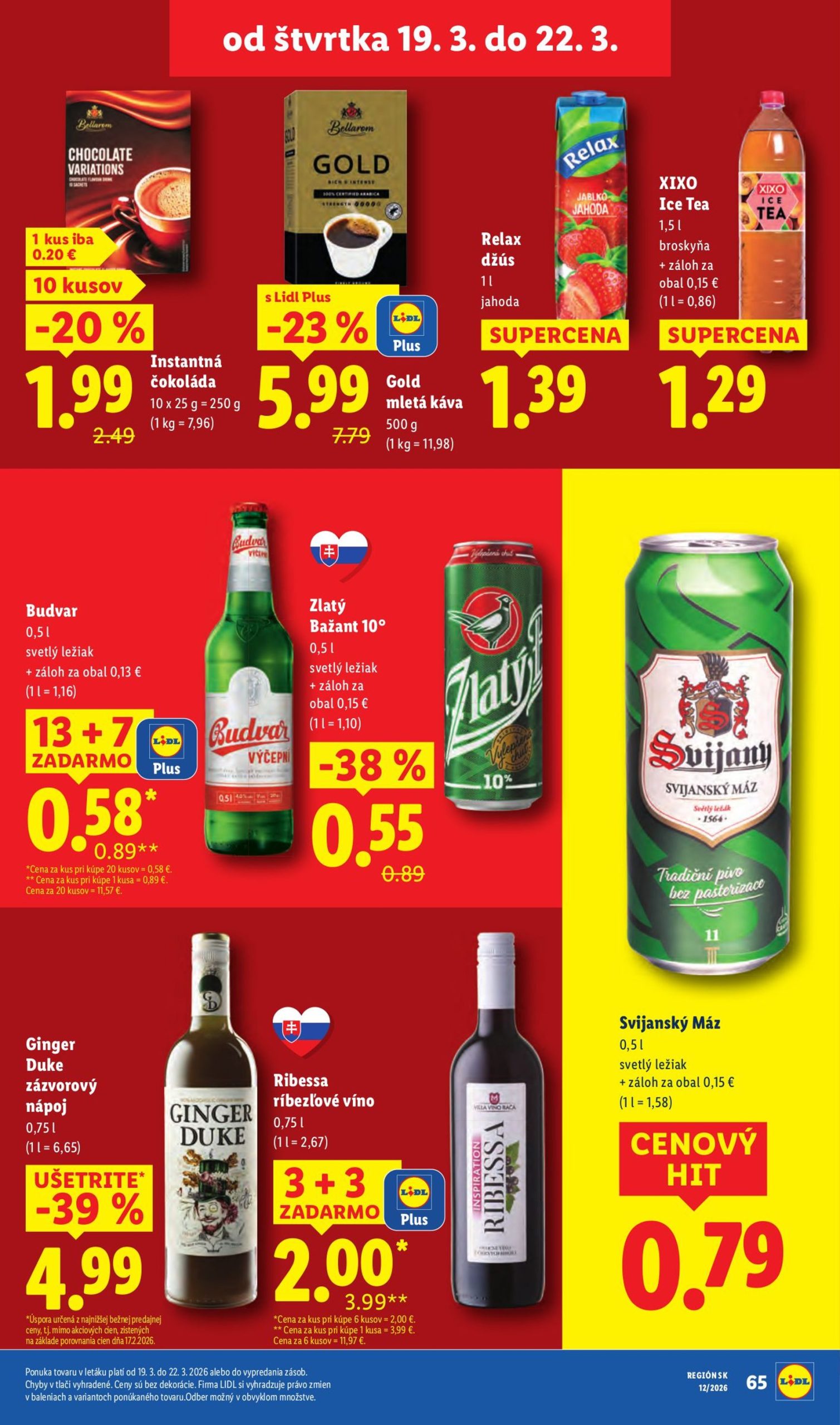 Page 19 of Aktuálny lidl leták platný od štvrtka 19.03 do 22.03