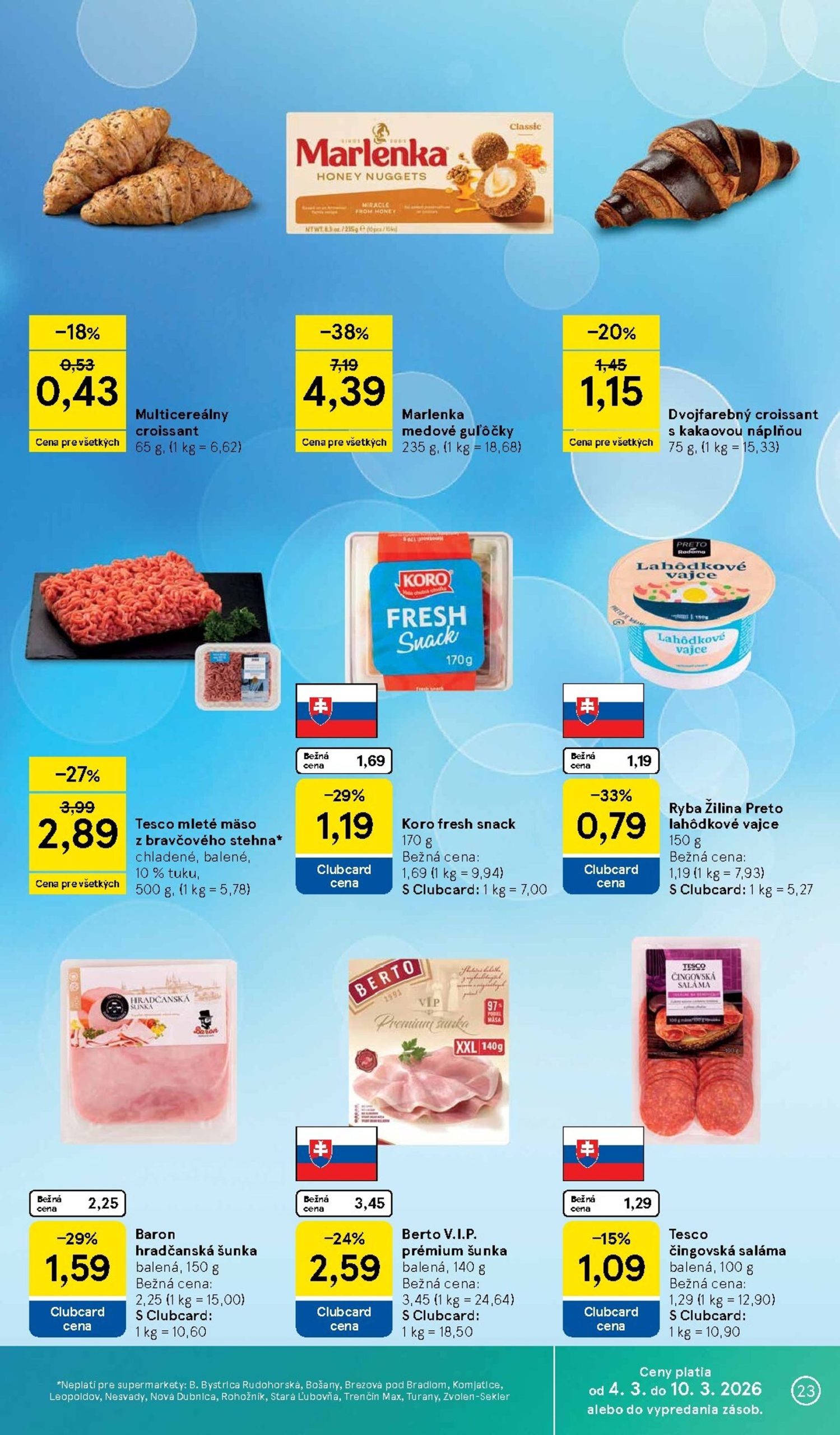 Page 23 of Aktuálny tesco leták platný od stredy 04.03 do 10.03