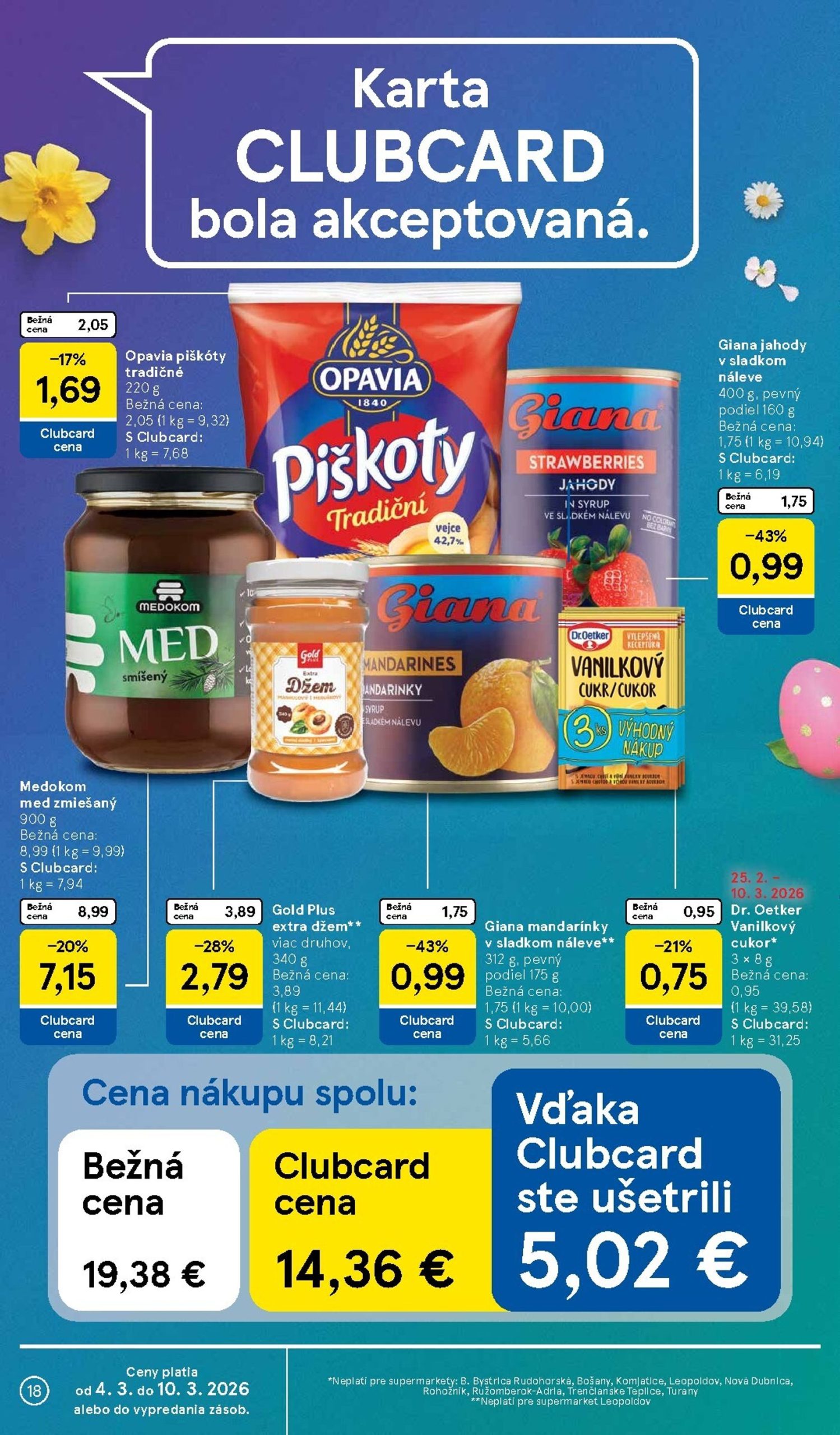 Page 18 of Aktuálny tesco leták platný od stredy 04.03 do 10.03