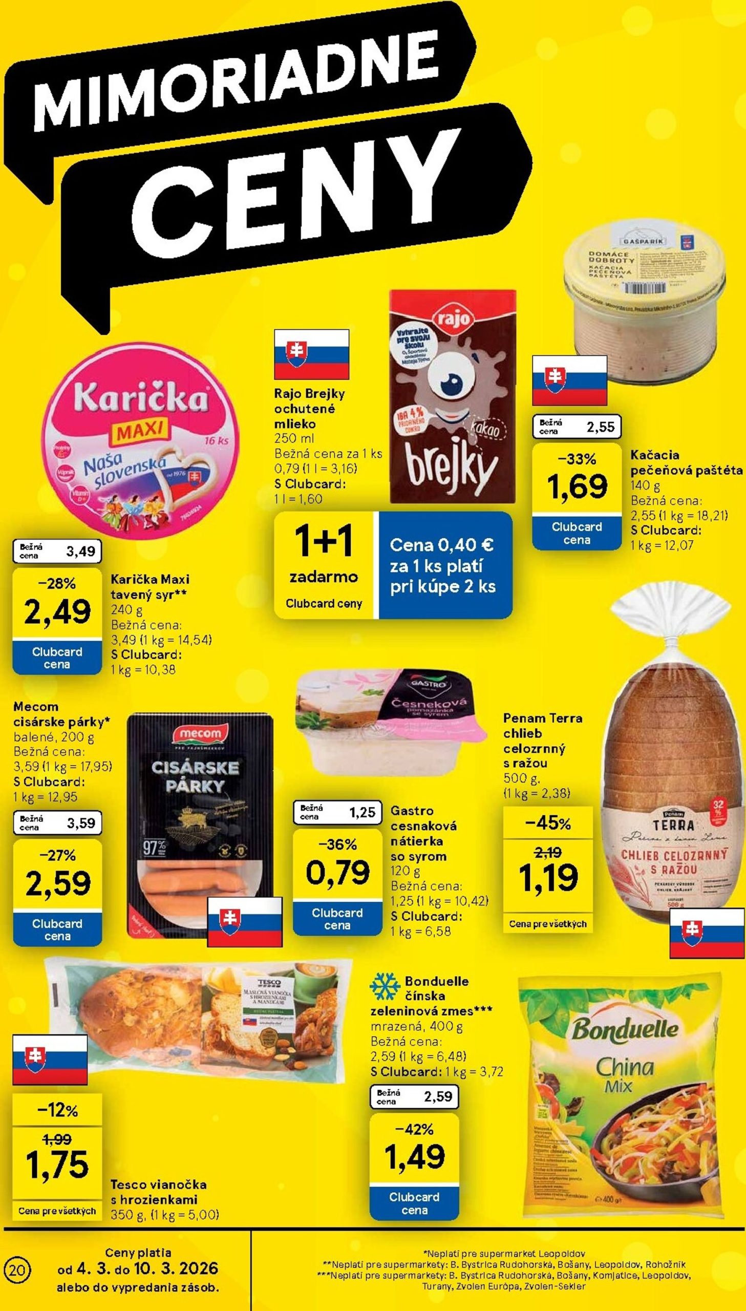 Page 20 of Aktuálny tesco leták platný od stredy 04.03 do 10.03