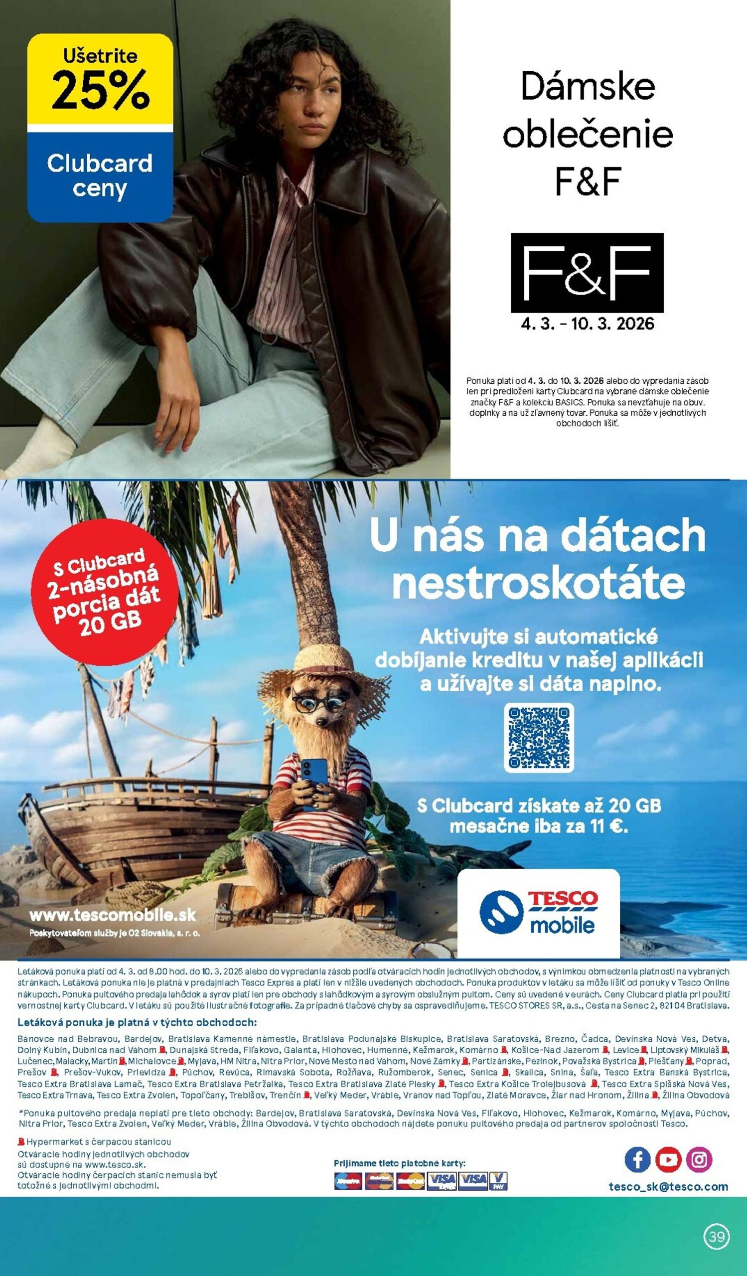 Page 39 of Aktuálny tesco leták platný od stredy 04.03 do 10.03