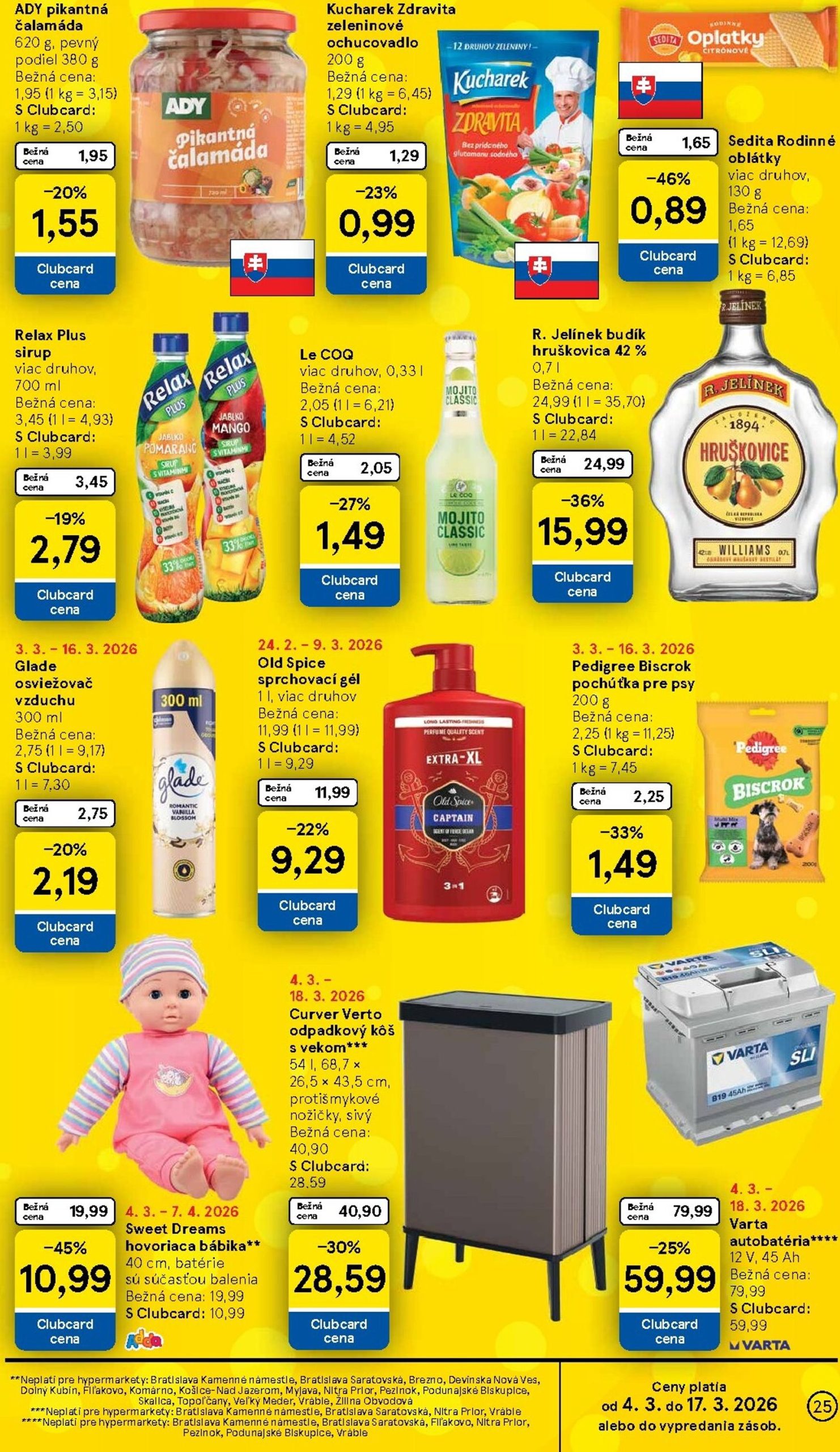 Page 25 of Aktuálny tesco leták platný od stredy 04.03 do 10.03
