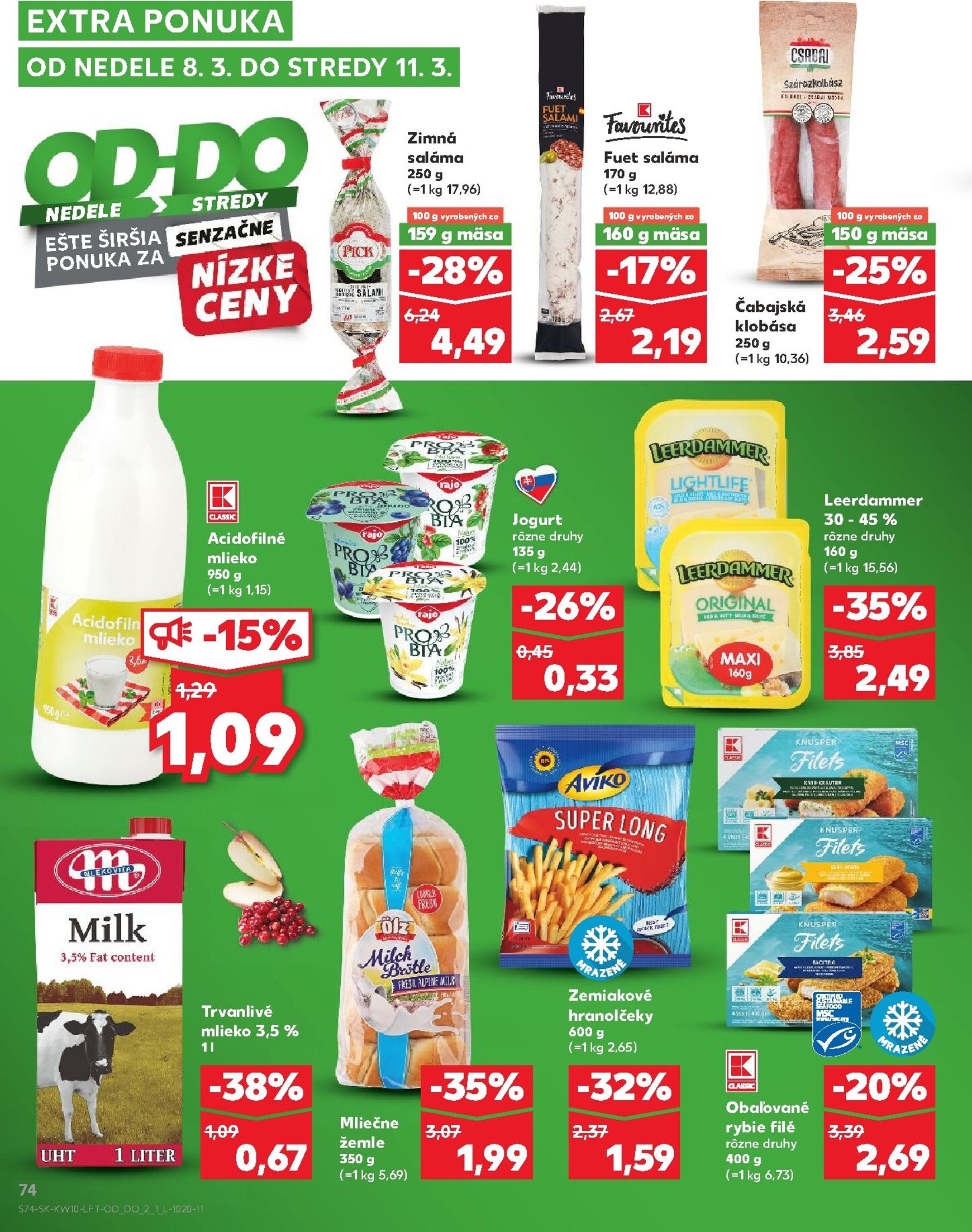 Page 74 of Aktuálny kaufland leták platný od štvrtka 05.03 do 11.03