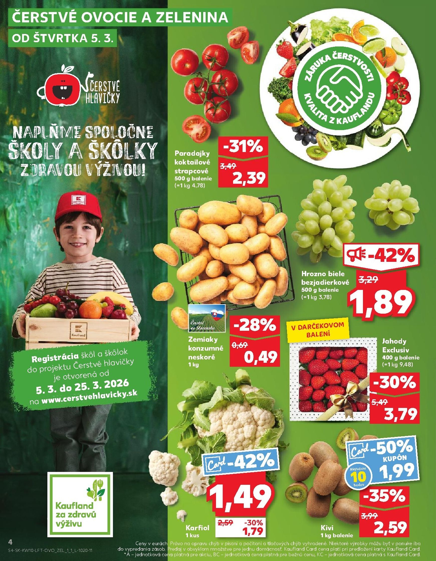 Page 4 of Aktuálny kaufland leták platný od štvrtka 05.03 do 11.03
