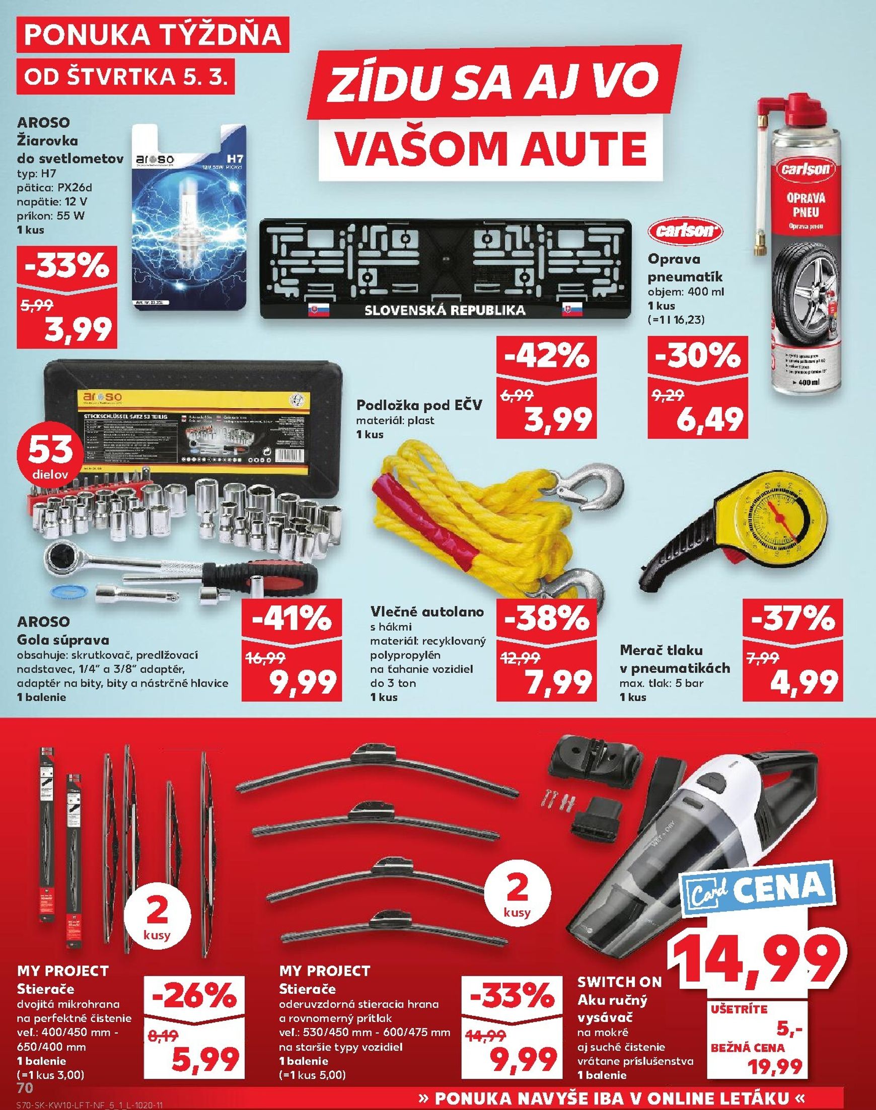Page 70 of Aktuálny kaufland leták platný od štvrtka 05.03 do 11.03