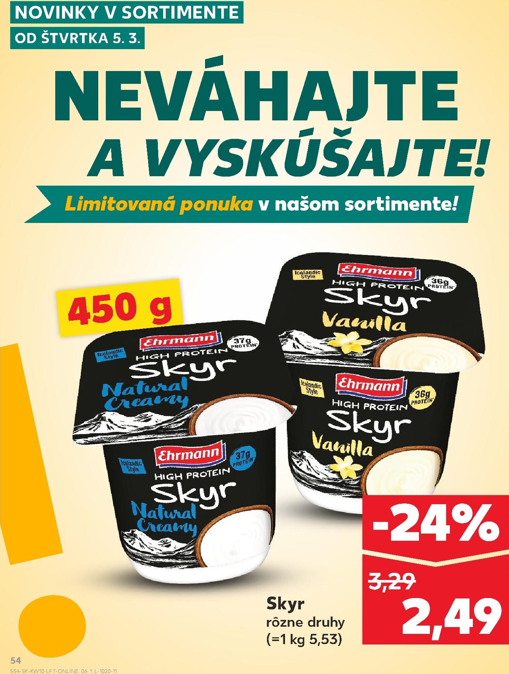 Page 54 of Aktuálny kaufland leták platný od štvrtka 05.03 do 11.03