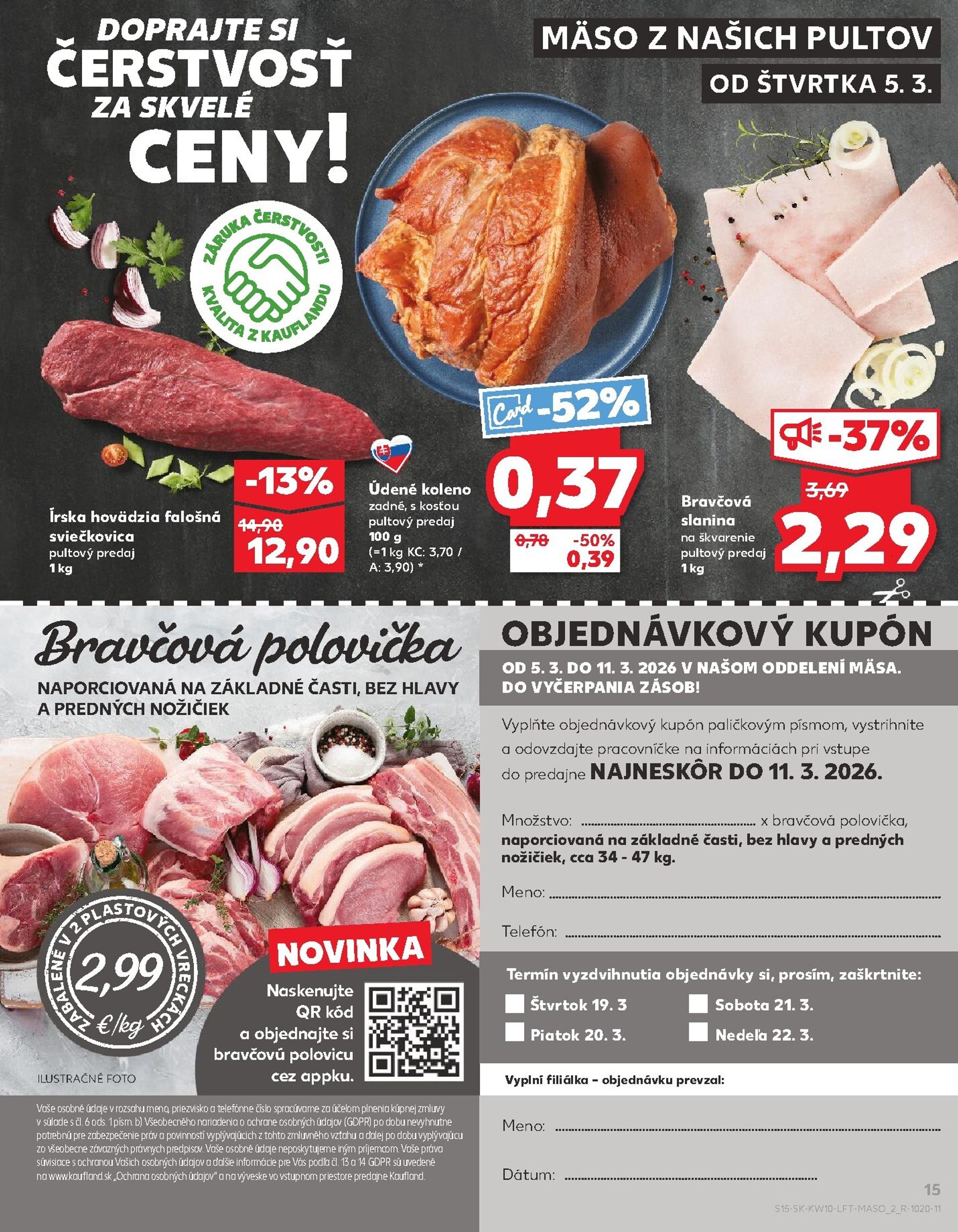 Page 15 of Aktuálny kaufland leták platný od štvrtka 05.03 do 11.03