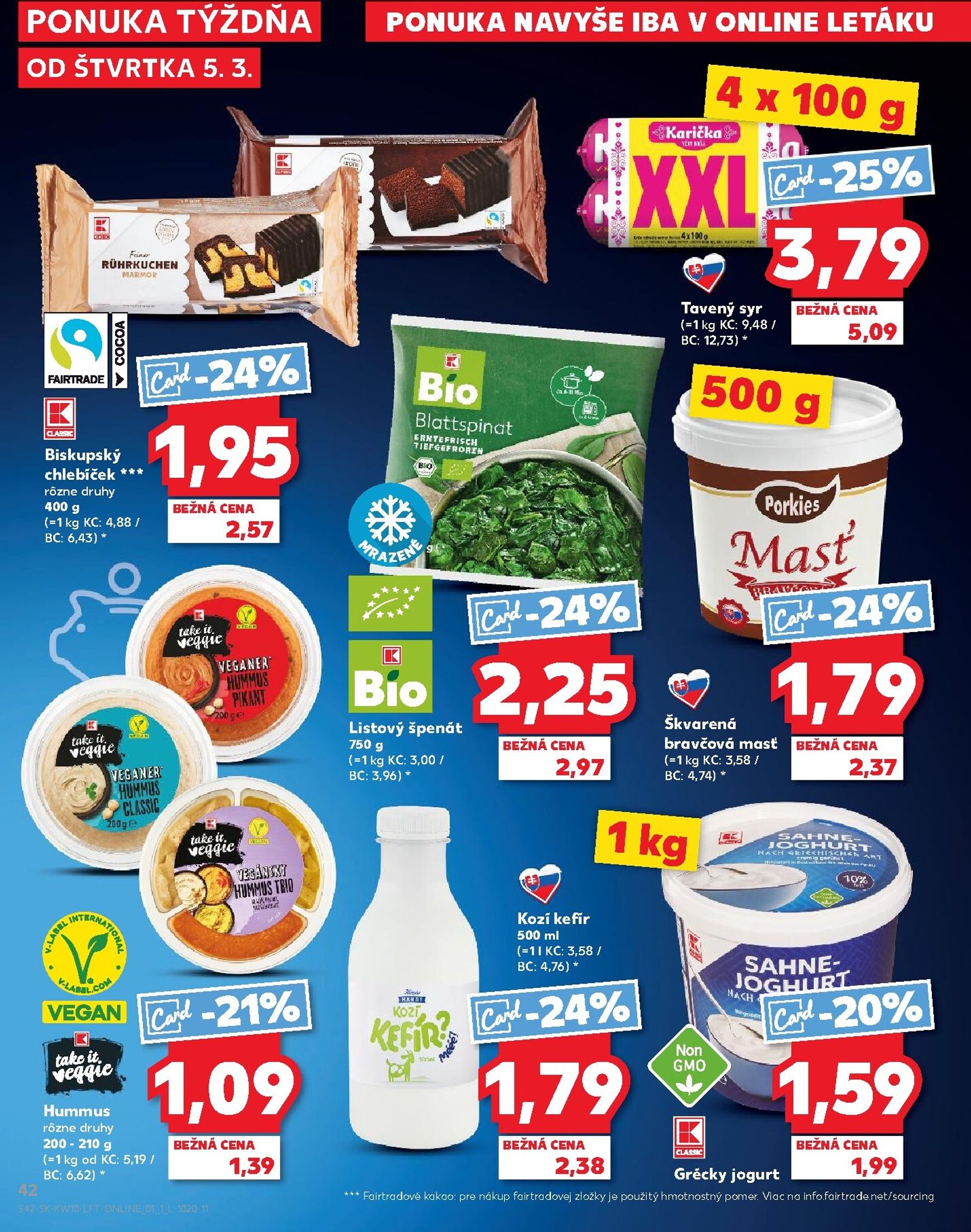 Page 42 of Aktuálny kaufland leták platný od štvrtka 05.03 do 11.03