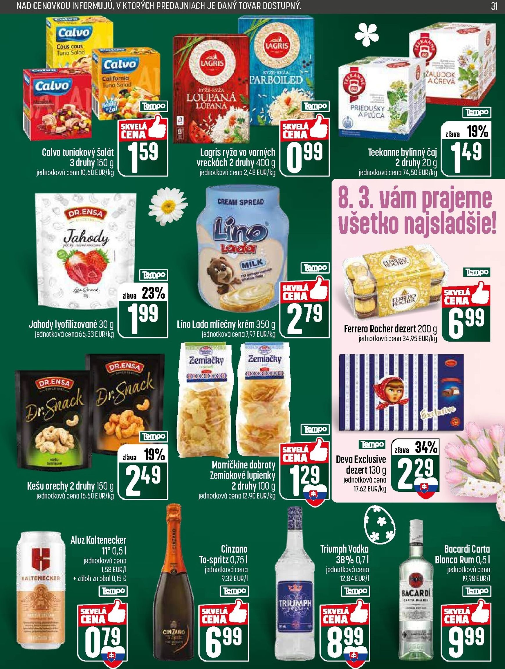 Page 31 of Aktuálny coop-jednota leták platný od štvrtka 05.03 do 11.03