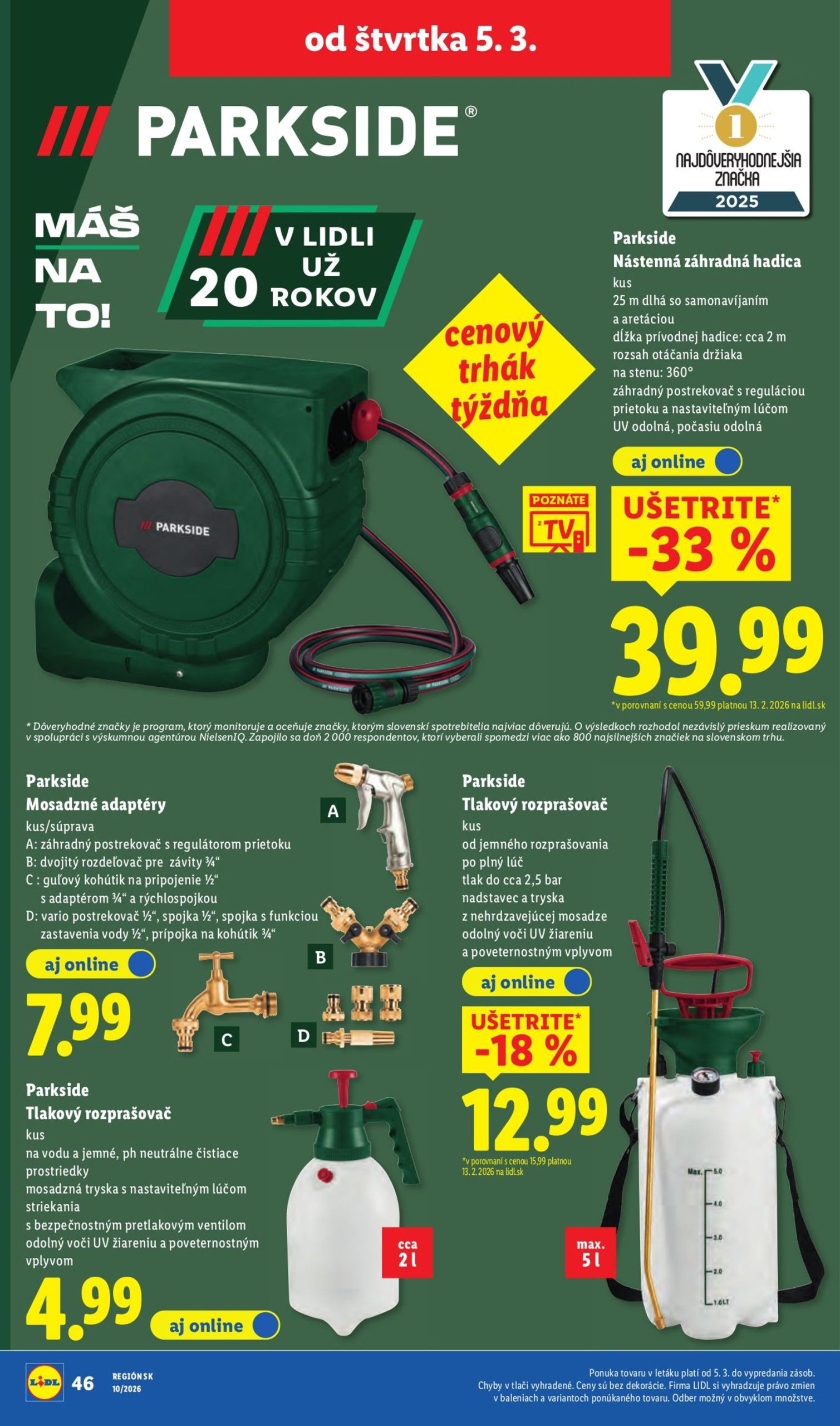 Page 38 of Aktuálny lidl leták platný od štvrtka 05.03 do 08.03