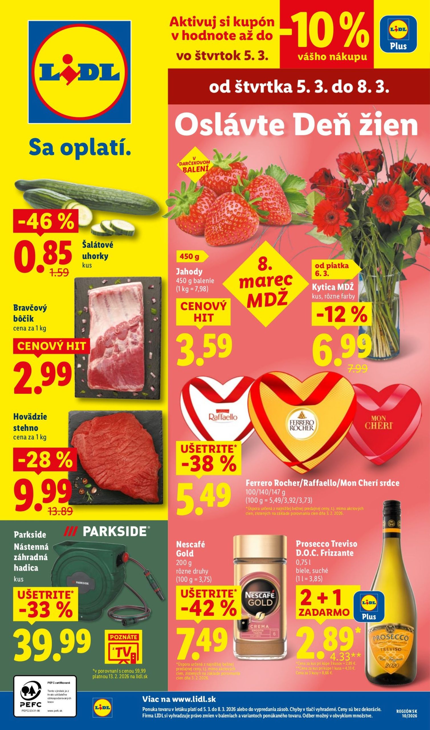 Page 1 of Aktuálny lidl leták platný od štvrtka 05.03 do 08.03