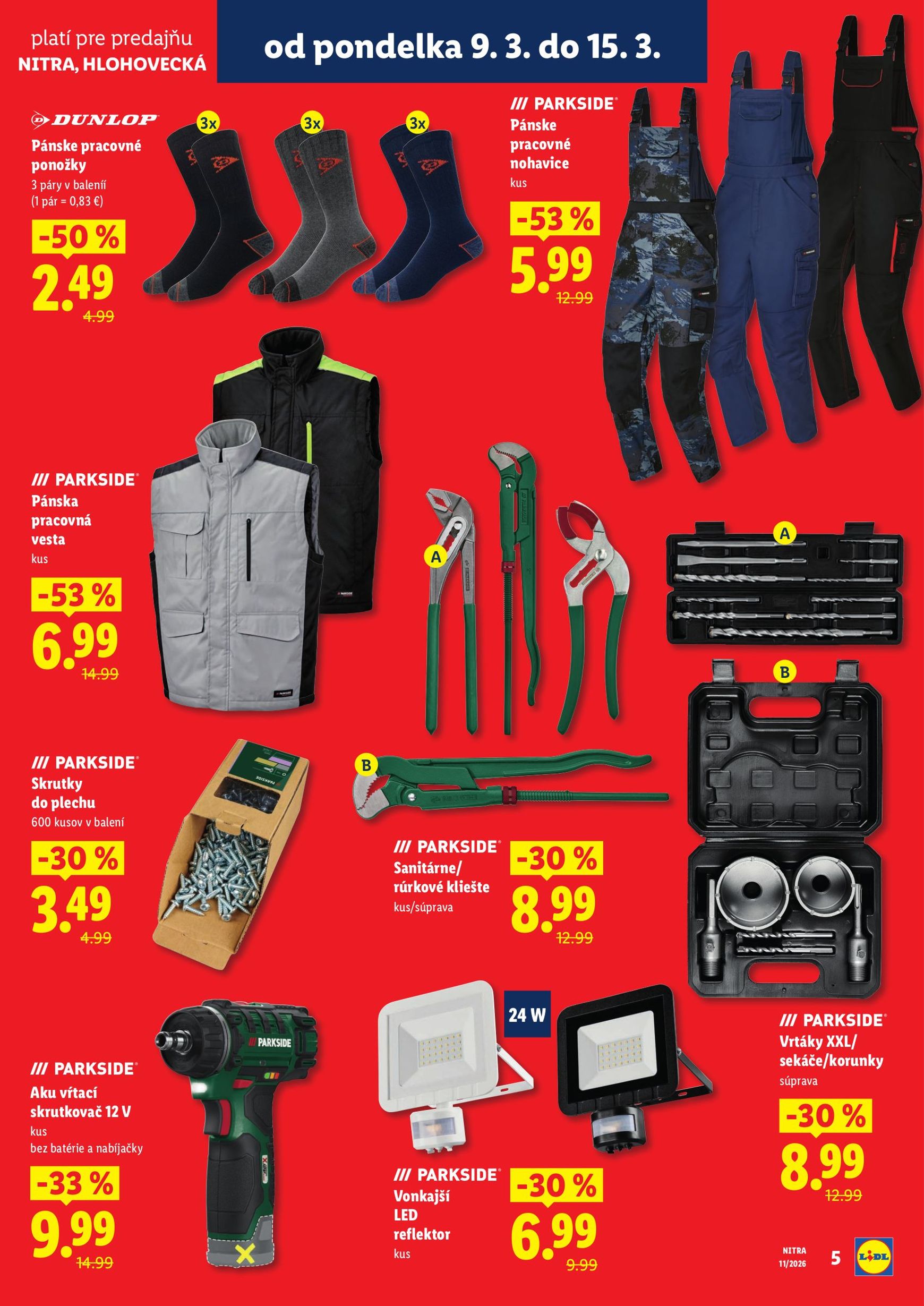 Page 5 of Aktuálny lidl leták platný od pondelka 09.03 do 15.03