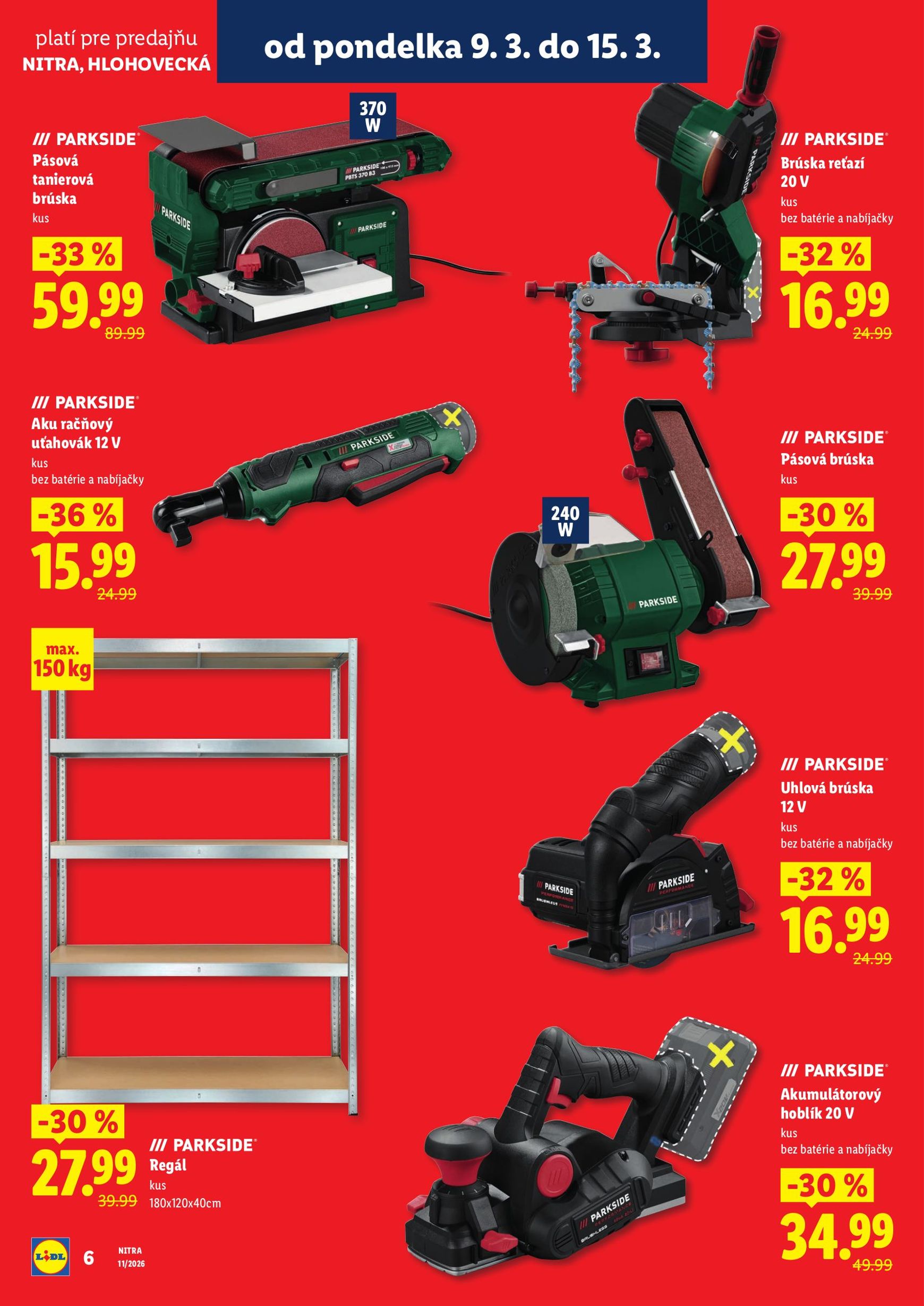 Page 6 of Aktuálny lidl leták platný od pondelka 09.03 do 15.03