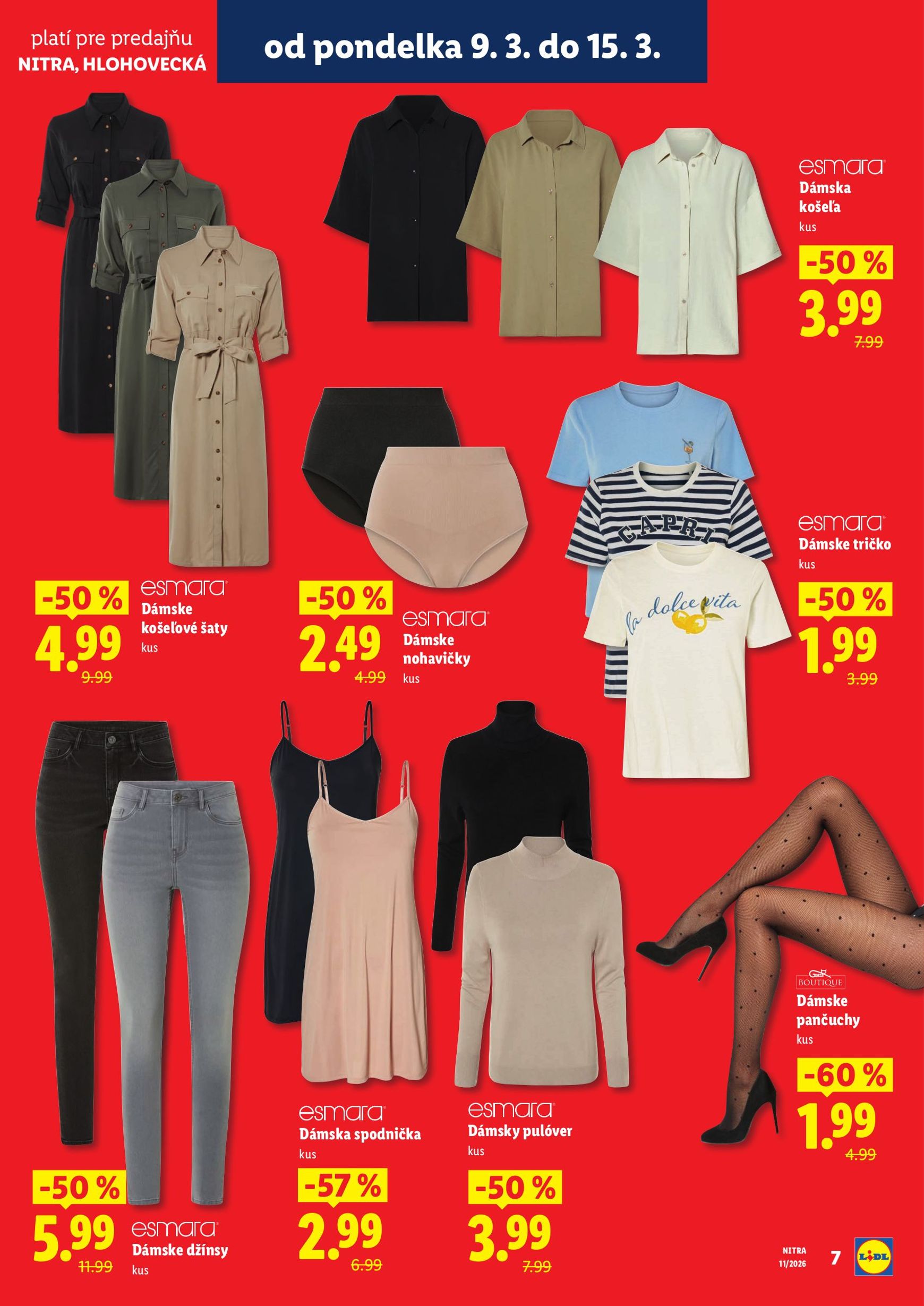 Page 7 of Aktuálny lidl leták platný od pondelka 09.03 do 15.03