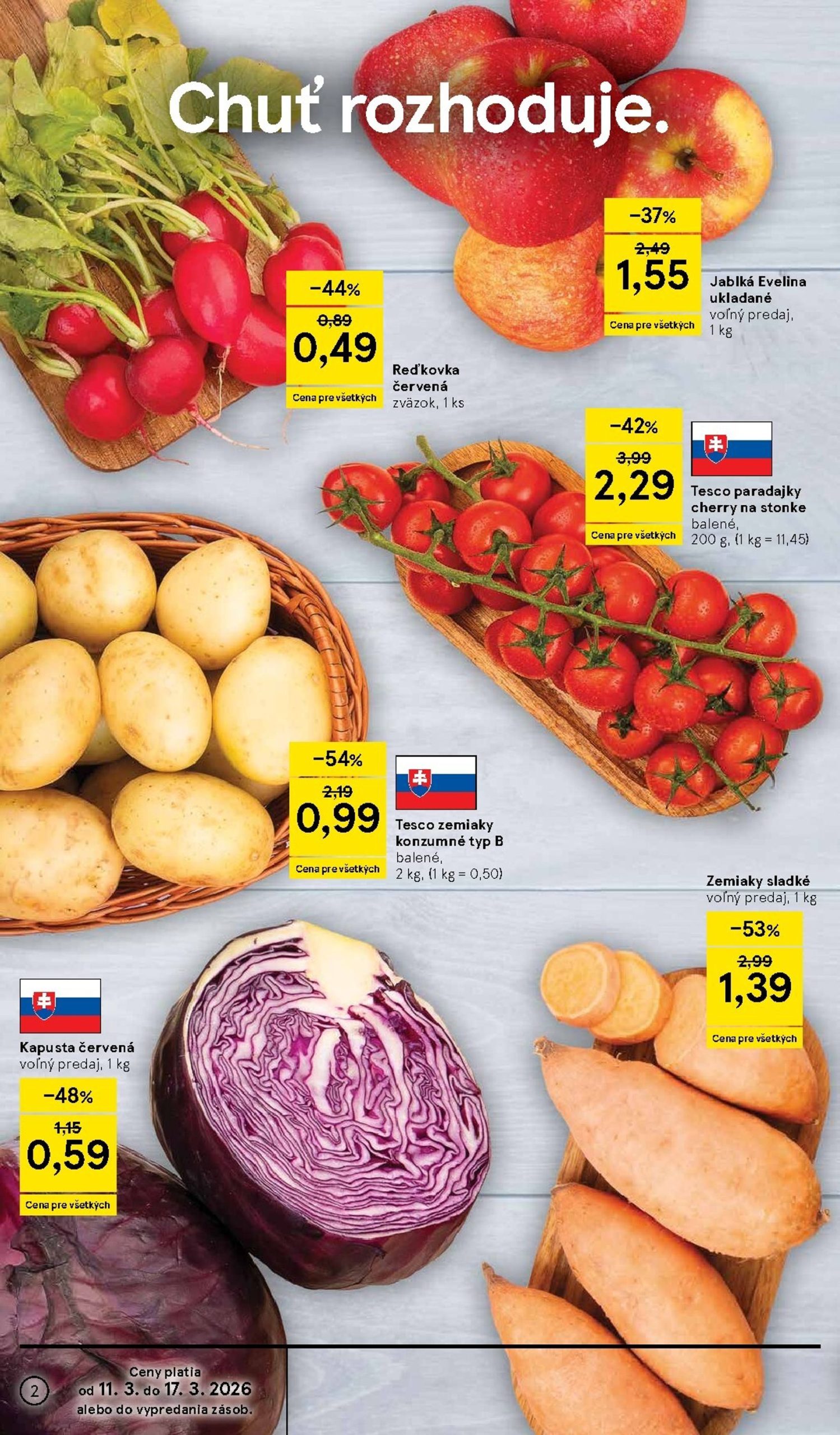 Page 2 of Aktuálny tesco leták platný od stredy 11.03 do 17.03