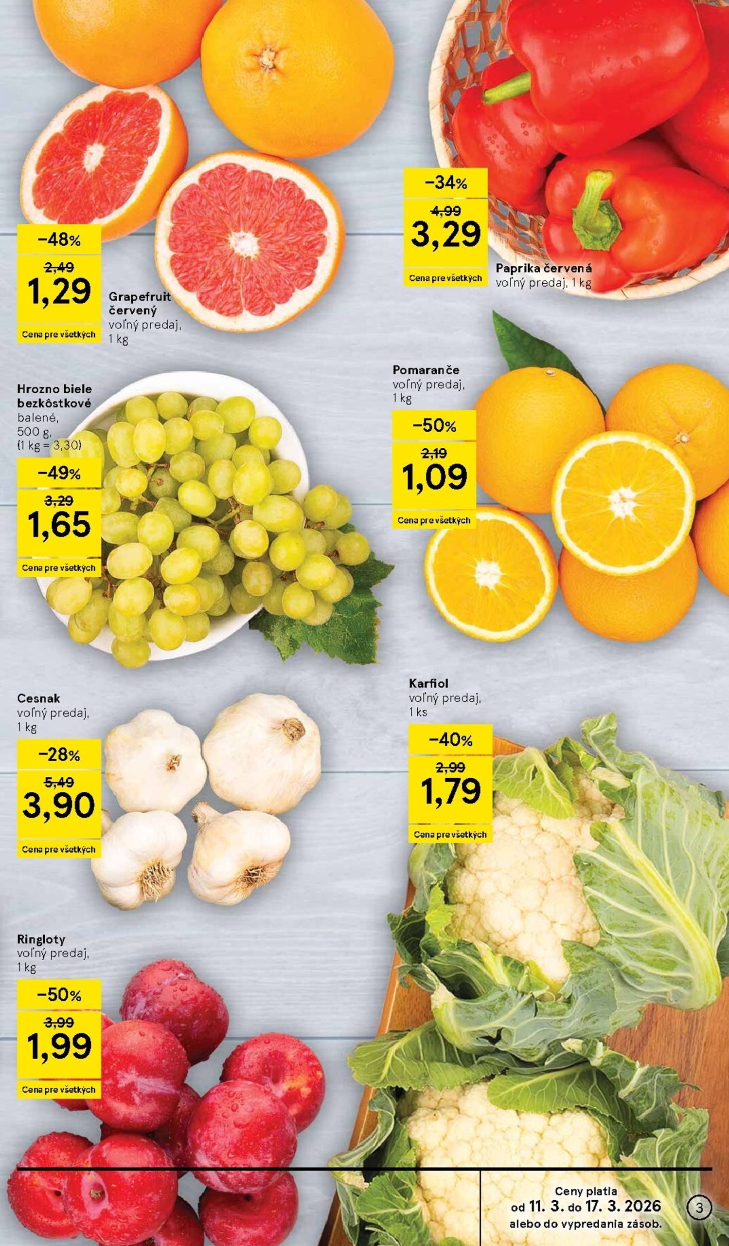 Page 3 of Aktuálny tesco leták platný od stredy 11.03 do 17.03