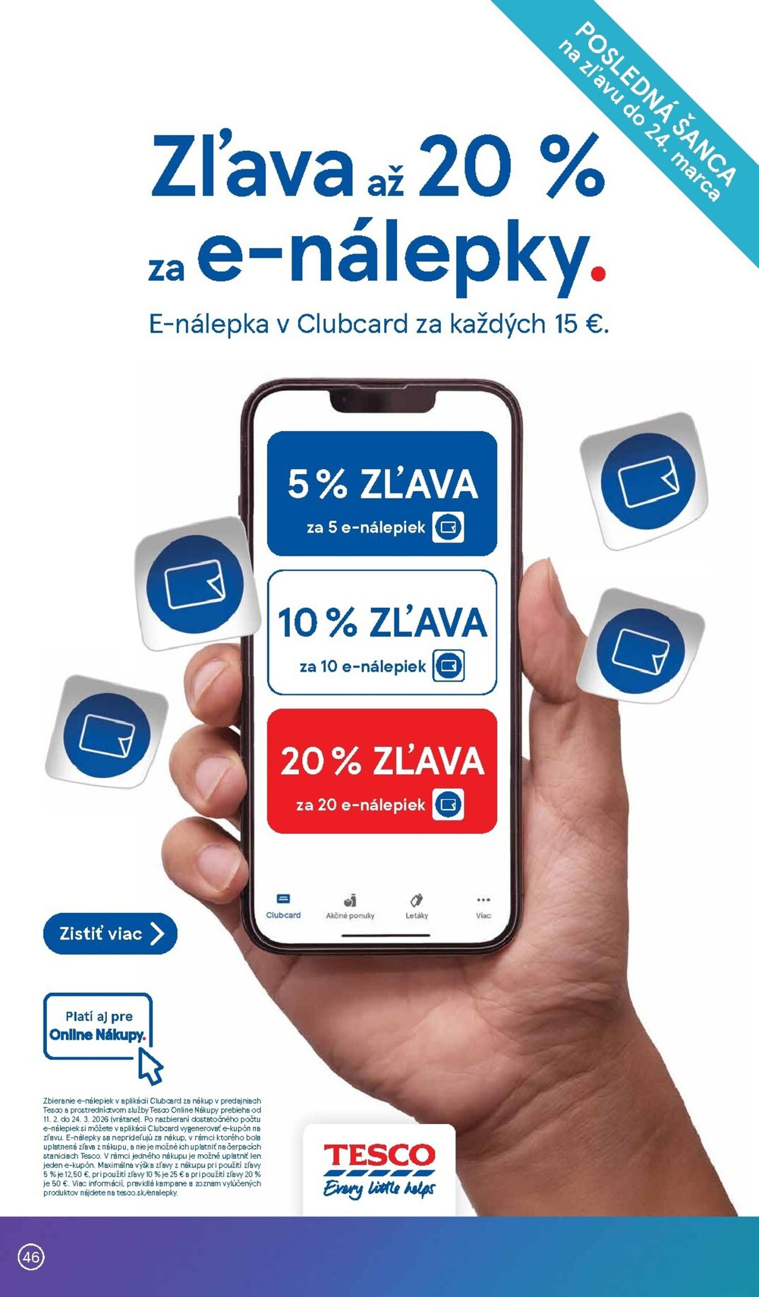 Page 46 of Aktuálny tesco leták platný od stredy 11.03 do 17.03